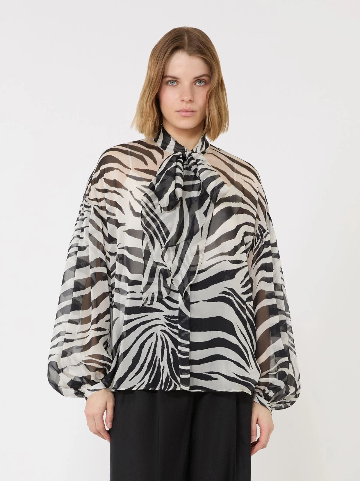 MAX MARA STUDIO Blusa Donna MSTBALLATA 2616261012600 001 Nero gioboutiqueweb
