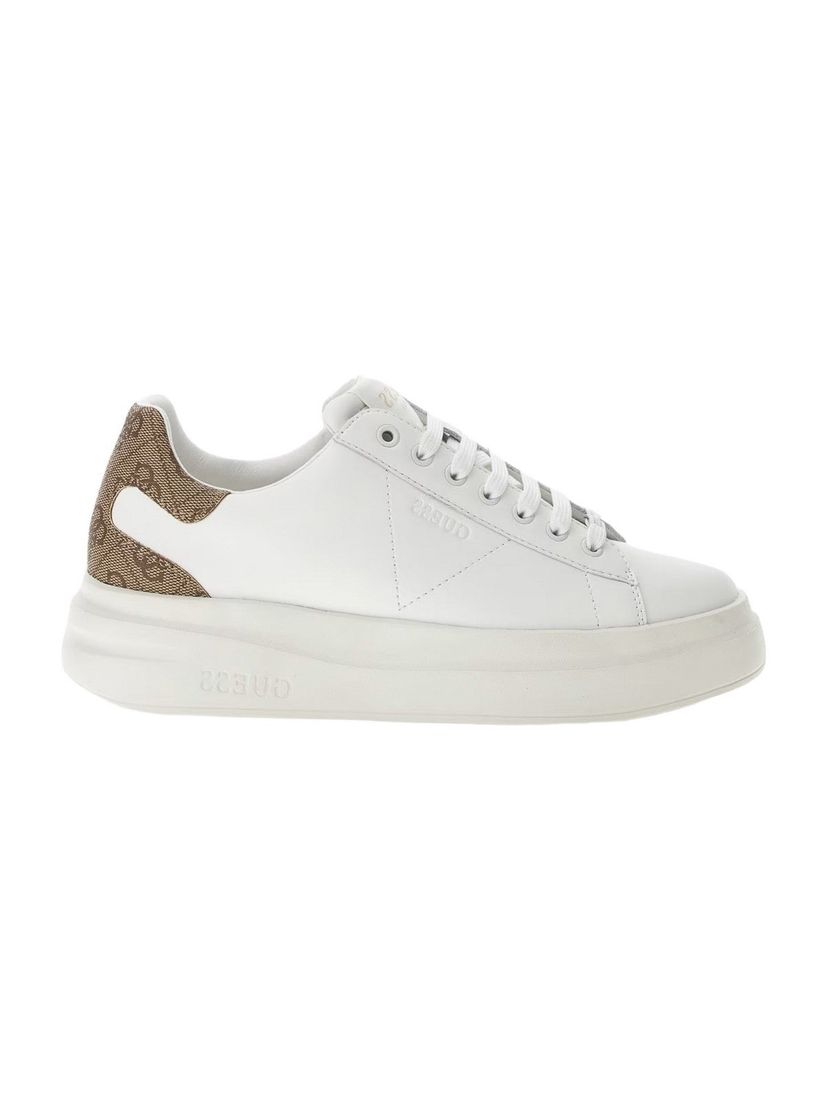 GUESS Sneaker Donna Elbina FLJELB FAL12 WHBEI WHITE BEIGE gioboutiqueweb