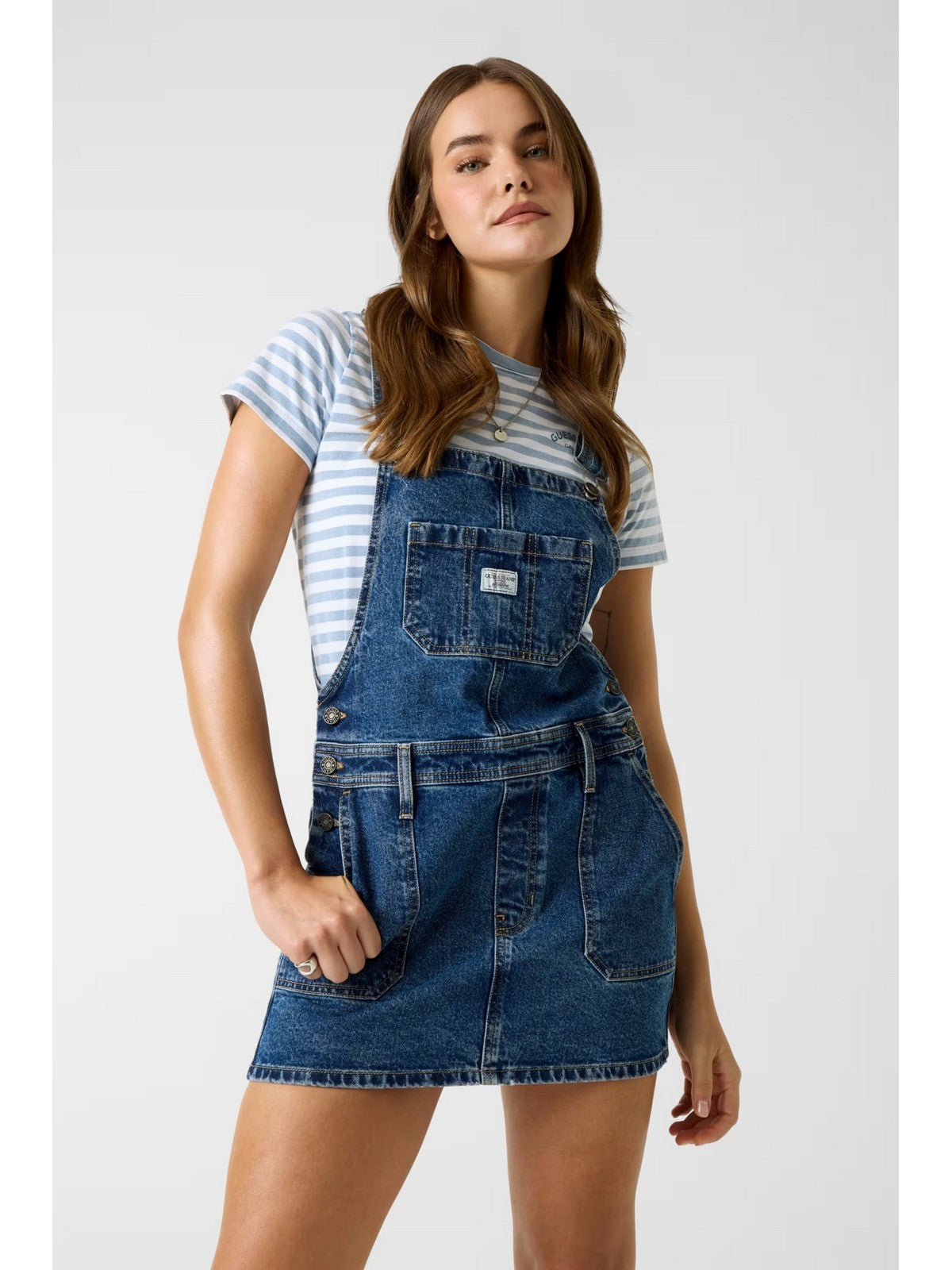 GUESS Abito Donna GJ OVERALL DRESS W6GK25 D5M4O GVMU GJ VEIN MEDIUM USED gioboutiqueweb