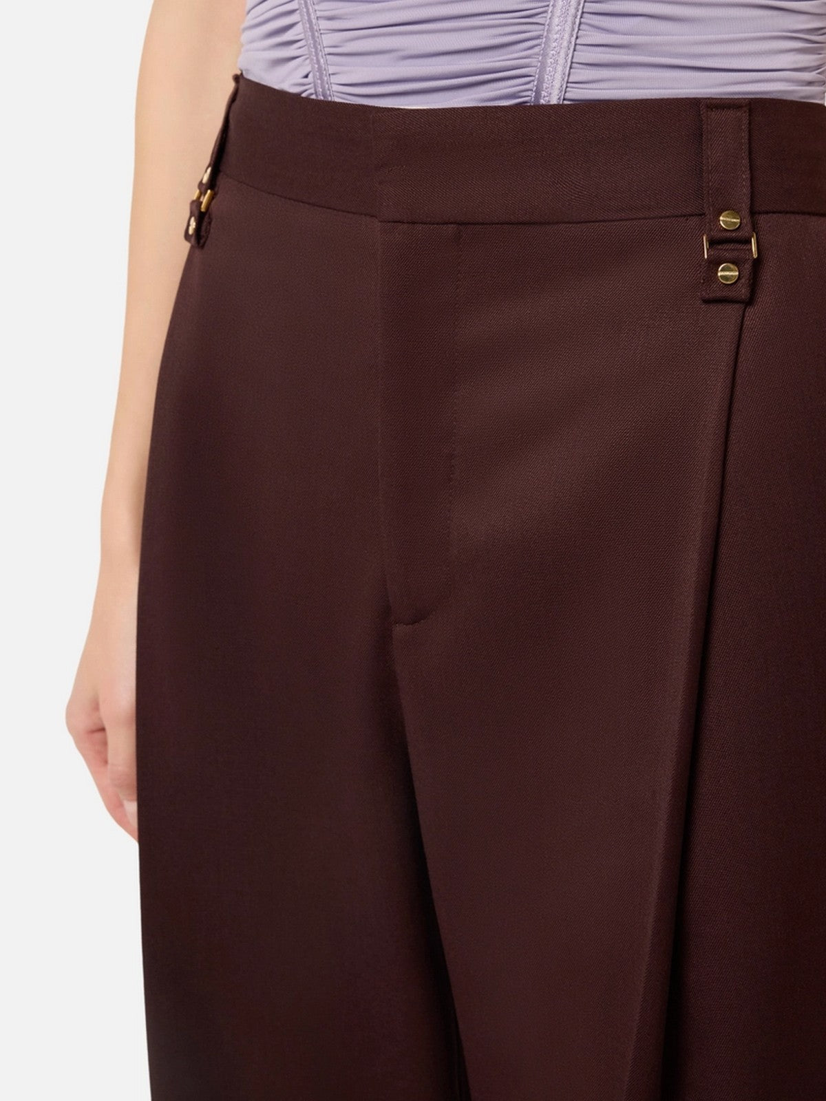ELISABETTA FRANCHI Pantalone Donna  PA18162E2 644 CACAO