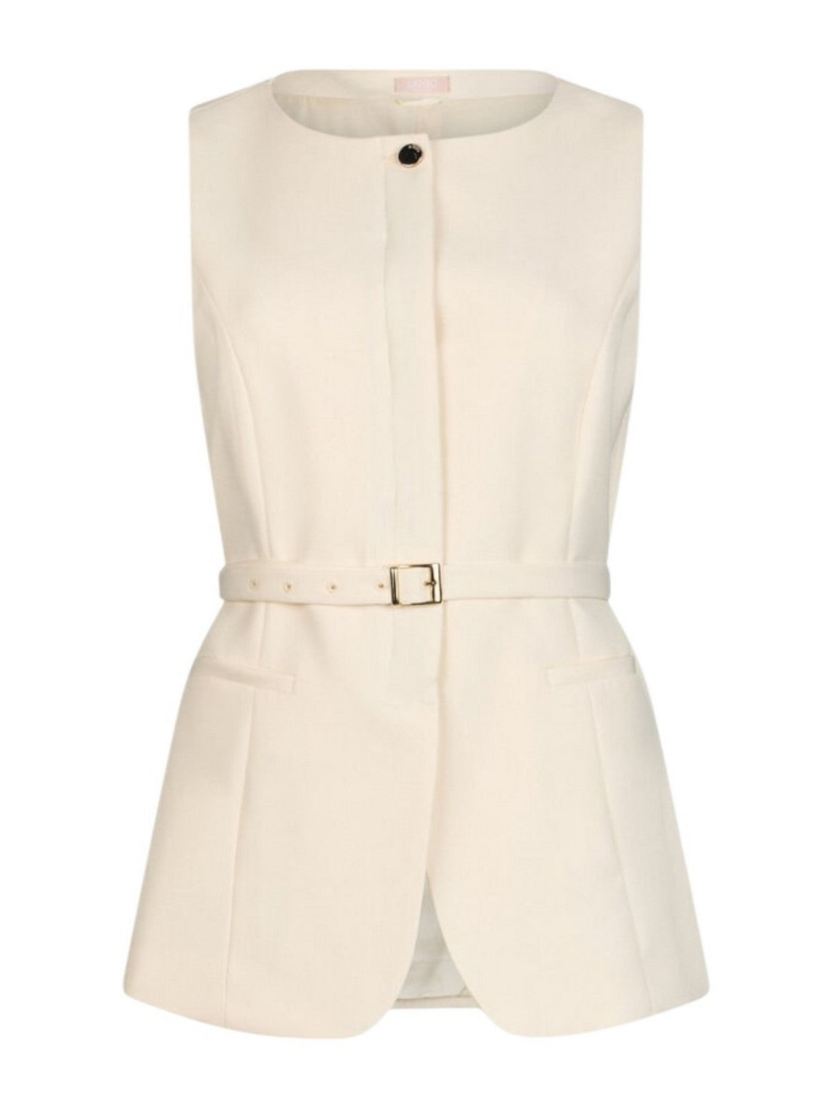 LIU JO WHITE Gilet Donna  WA6209TS896 X0760 light panna gioboutiqueweb