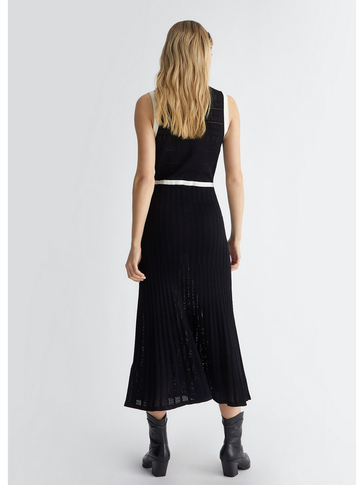 Liu Jo White Woman Dress MA4057ms52N C3415 Black