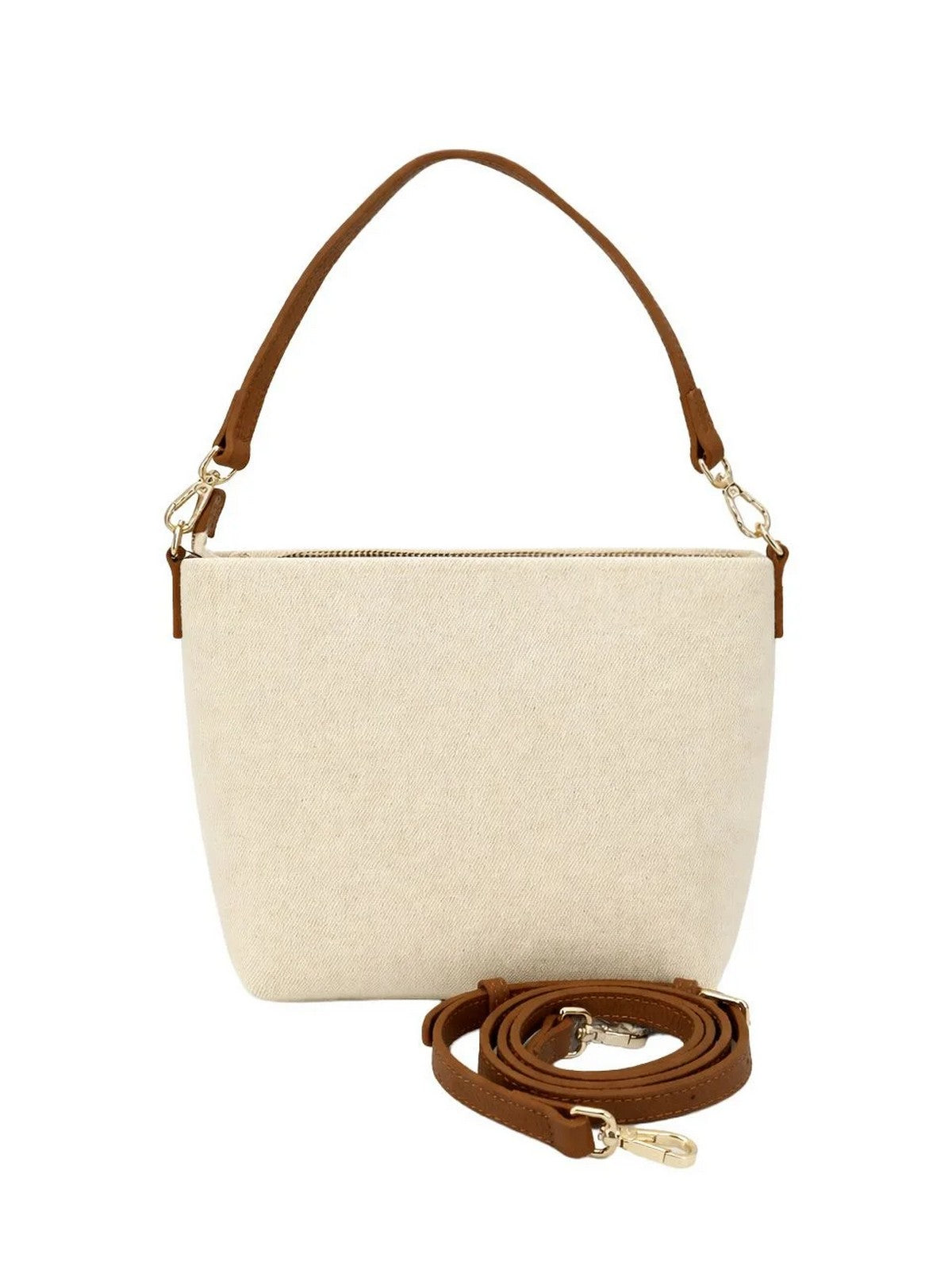 MC2 SAINT BARTH Borsa Donna  ALINE BAG 01517L CANVAS GRAIN LEATHER 1019 EMB gioboutiqueweb