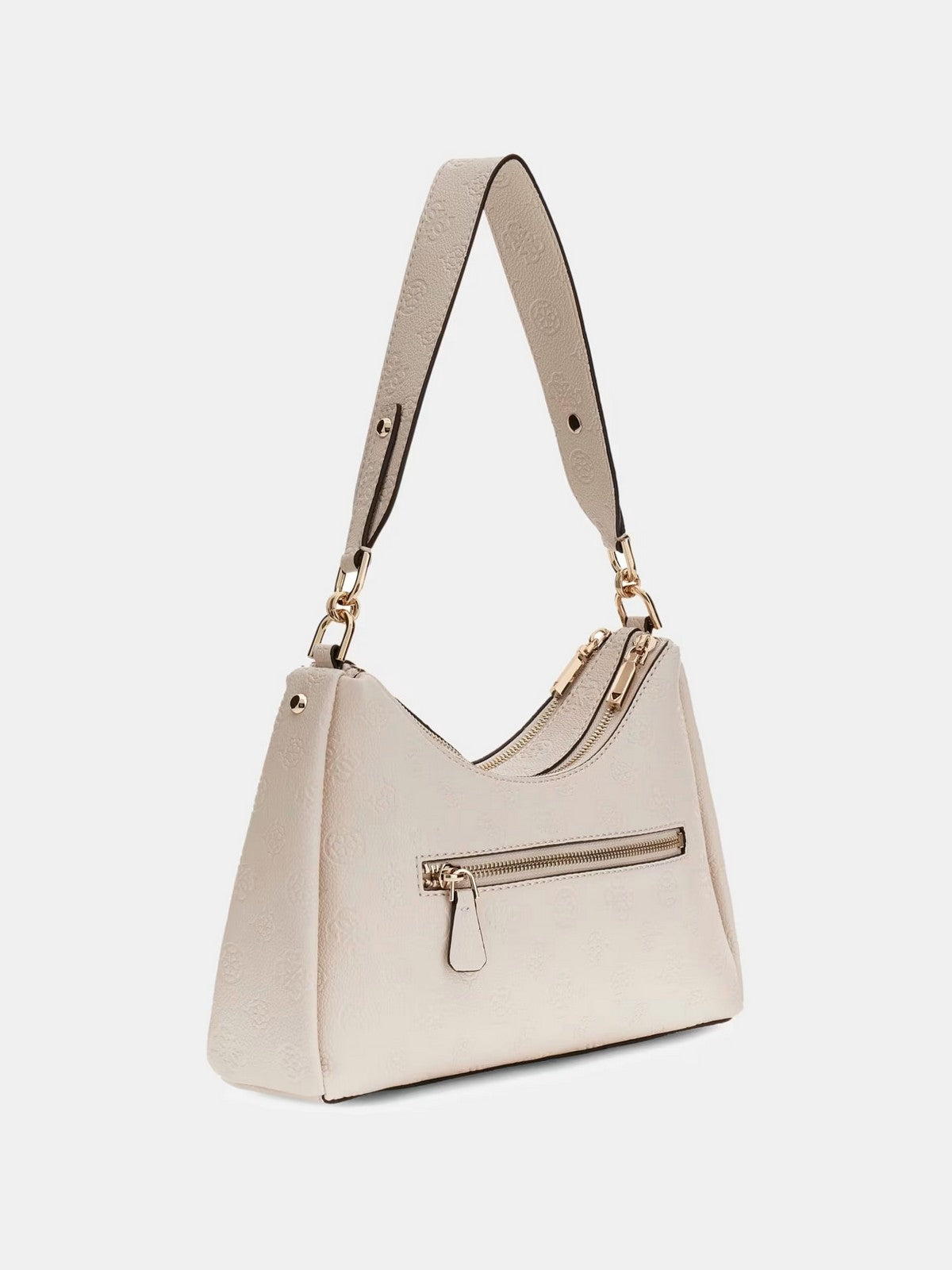 GUESS Borsa Donna ANISE DOUBLE ZIP SHOULDER BAG HWPD99 16180 STL STONE LOGO gioboutiqueweb