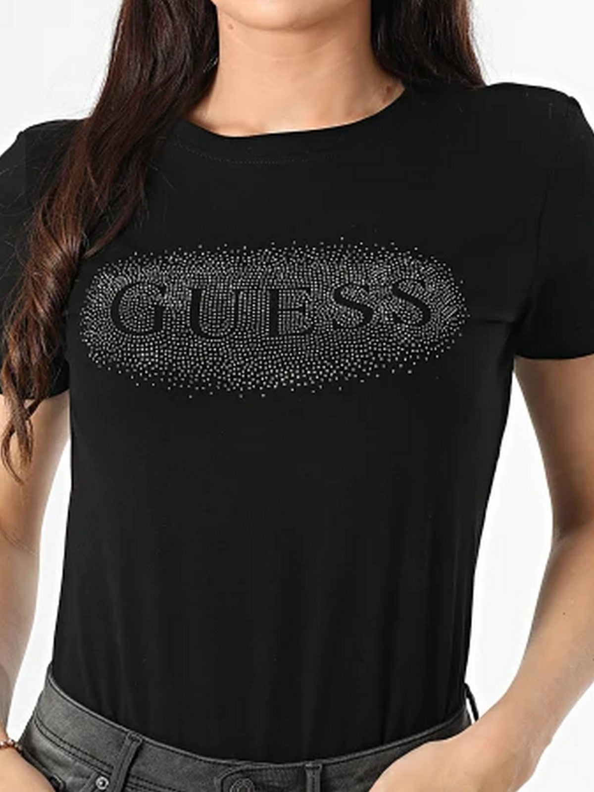 GUESS SPORT T-shirt Donna  V5YI08 J1314 JBLK Jet Black A996 gioboutiqueweb