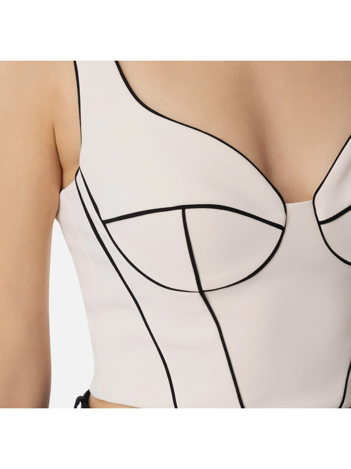 ELISABETTA FRANCHI Top Donna  TO02451E2-E84 Beige gioboutiqueweb