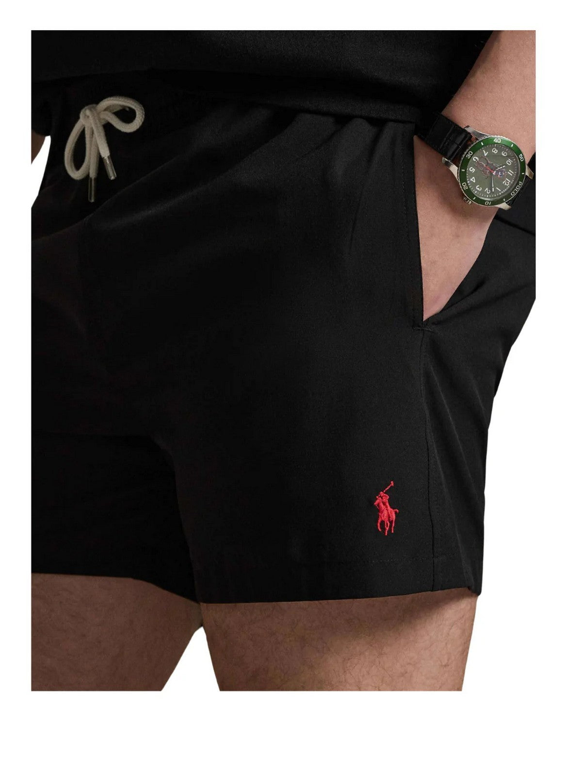 POLO RALPH LAUREN Costume da bagno Uomo WOVEN-TRUNK-SWIM BOTTOM 710B16721 010 POLO BLACK