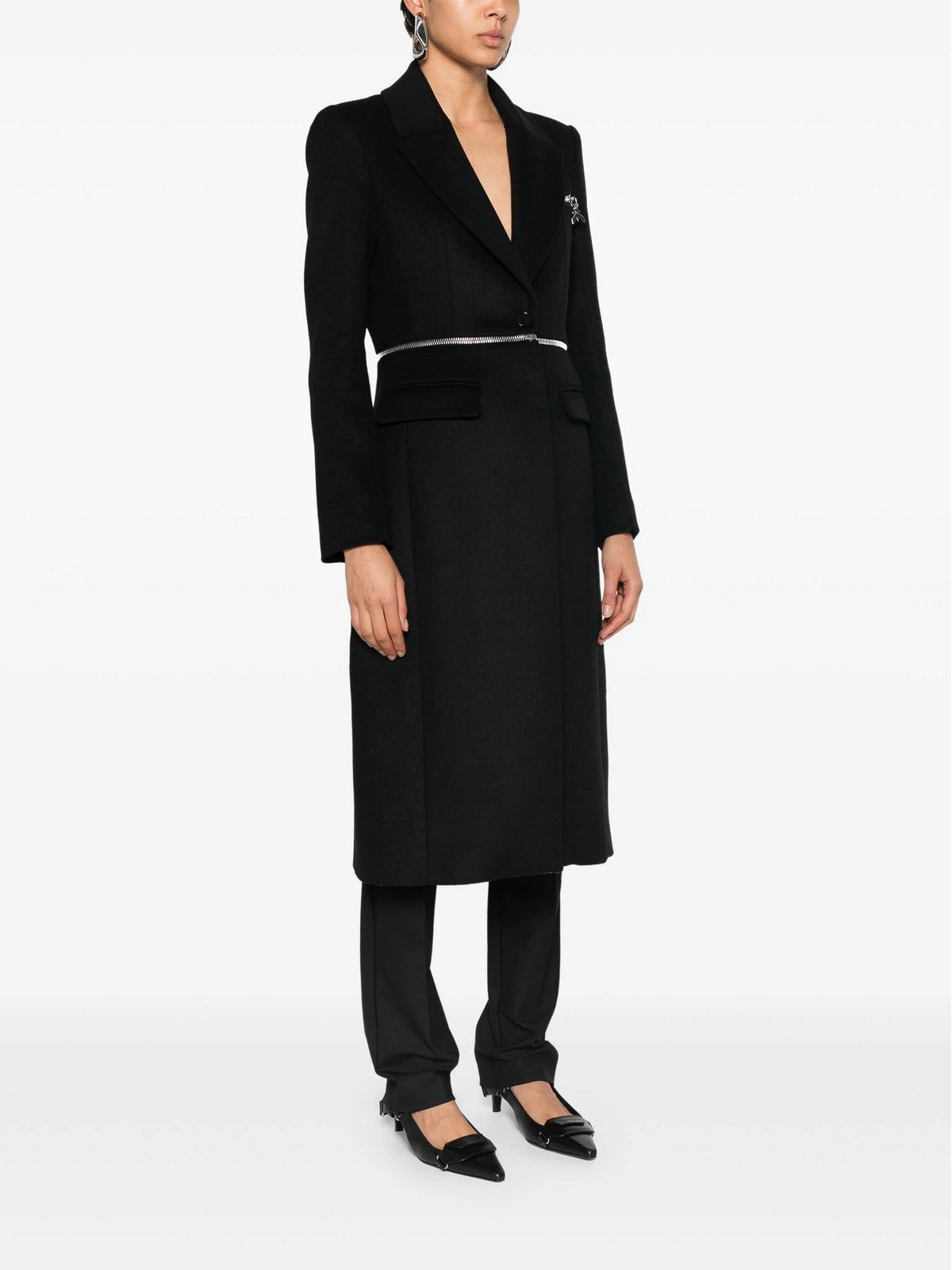 PATRIZIA PEPE Cappotto Donna  2O0166 A171 K103 Nero gioboutiqueweb