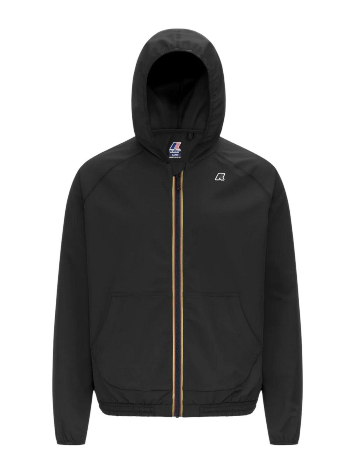 Chaqueta de hombres k-way ambas k8138rw usy negro