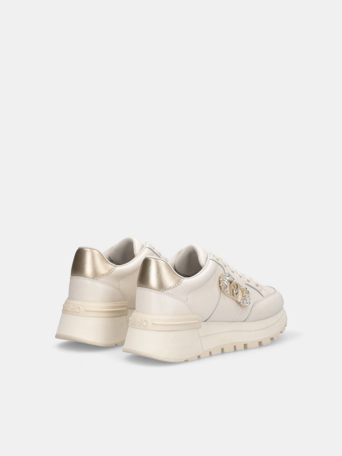 LIU JO Sneaker Donna AMAZING 41 BF5043PX026 S1874 METALLI MILK/LIGHT GOLD