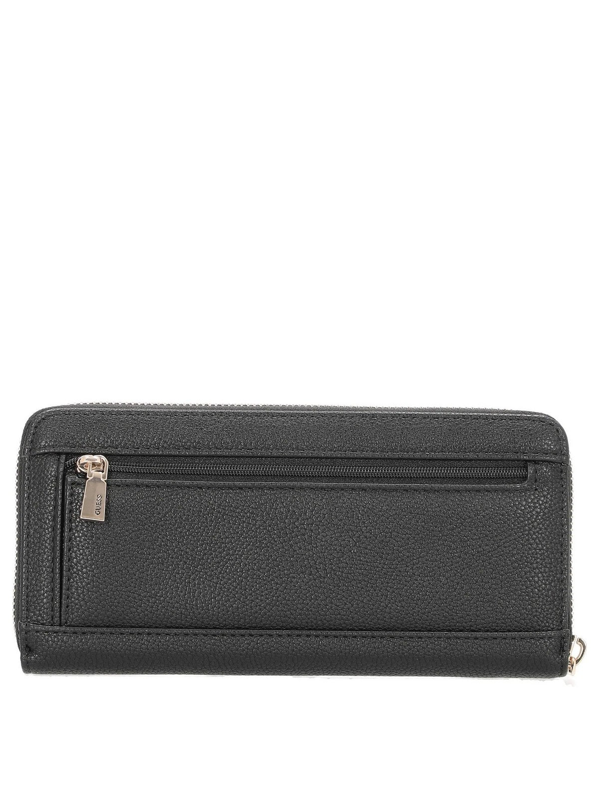 GUESS Portafoglio Donna LAUREL SLG LARGE ZIP AROUND SWBG85 00146 BLA Nero gioboutiqueweb