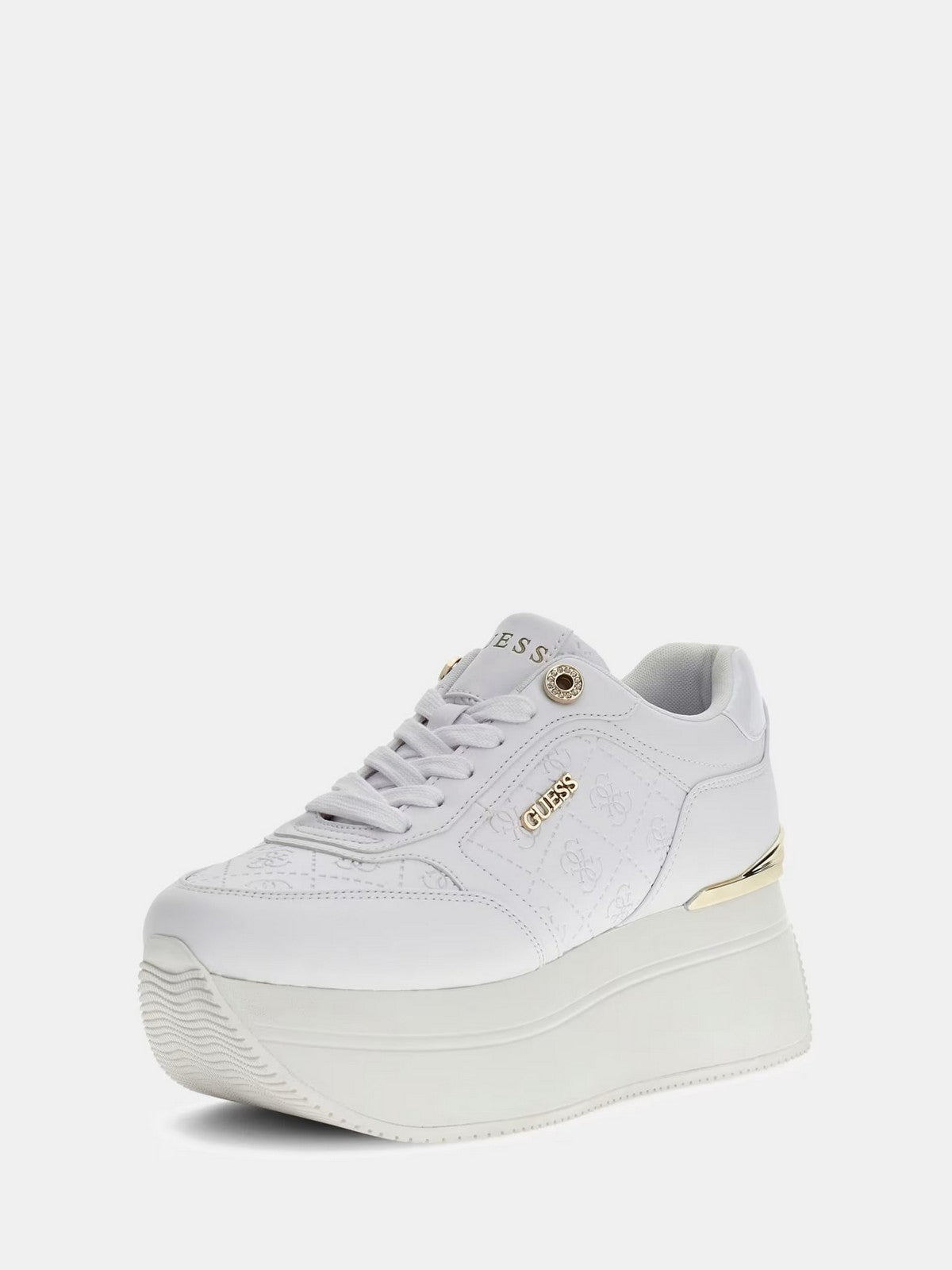 GUESS Sneaker Donna CAMRIO10 FLPC10 FAL12 WHITE WHITE gioboutiqueweb
