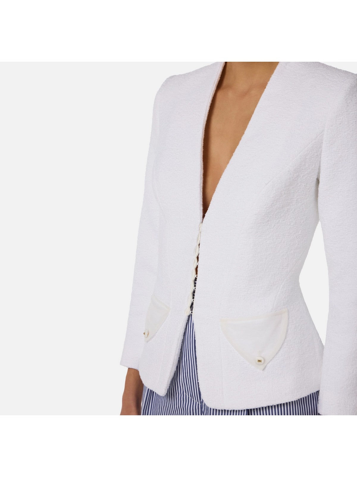 ELISABETTA FRANCHI Giacca Donna  GI20962E2 360 Avorio