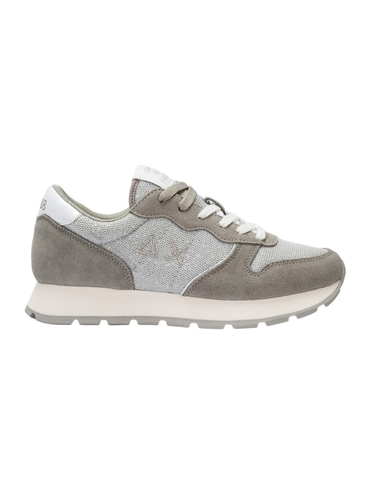 SUN68 Sneaker Donna Ally glitter textile Z34203 44 Argento gioboutiqueweb