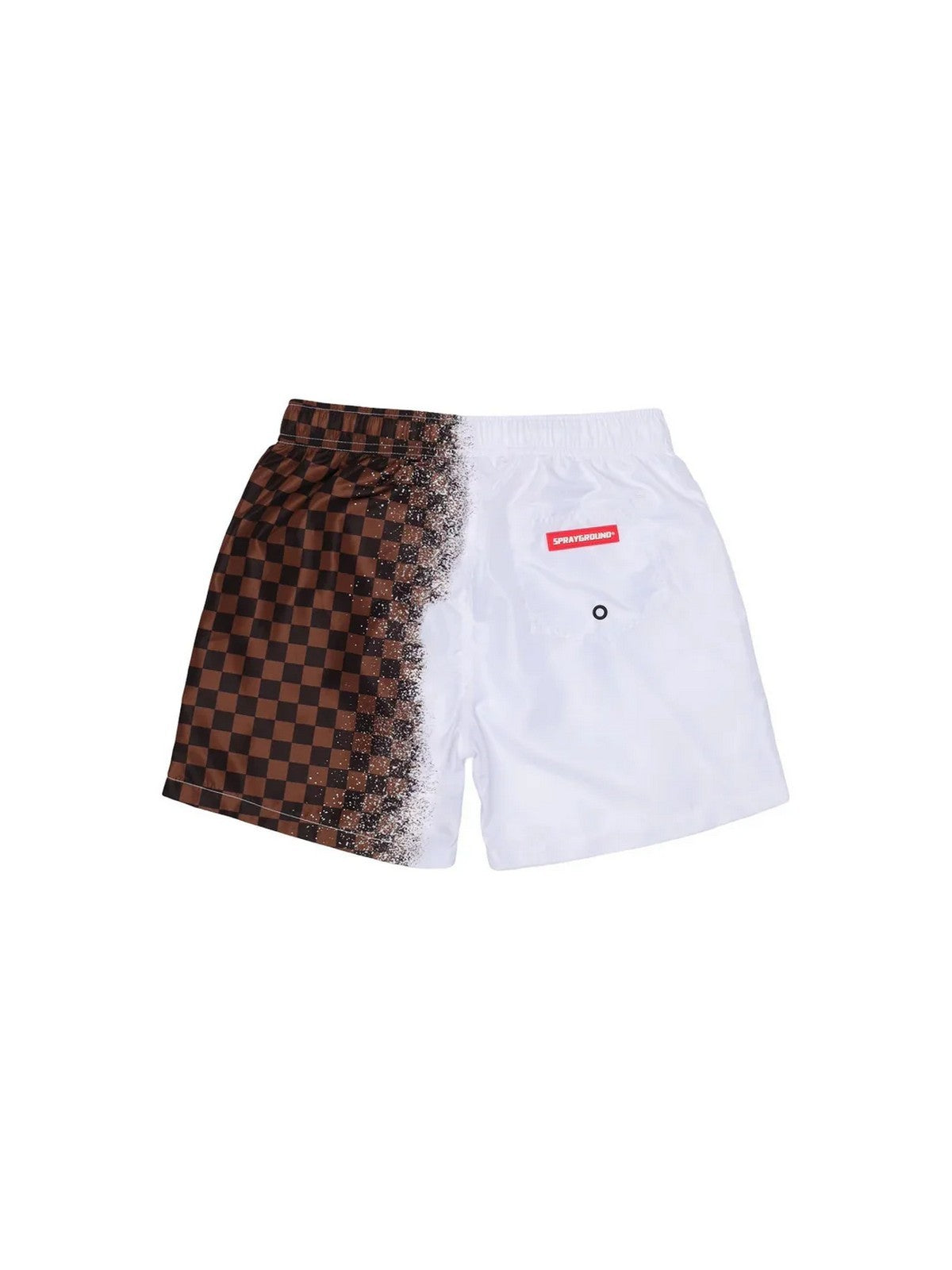 SPRAYGROUND Costume da bagno Uomo SPRAY SIP BROWN SWIM TRUNKS SP918WHT WHITE