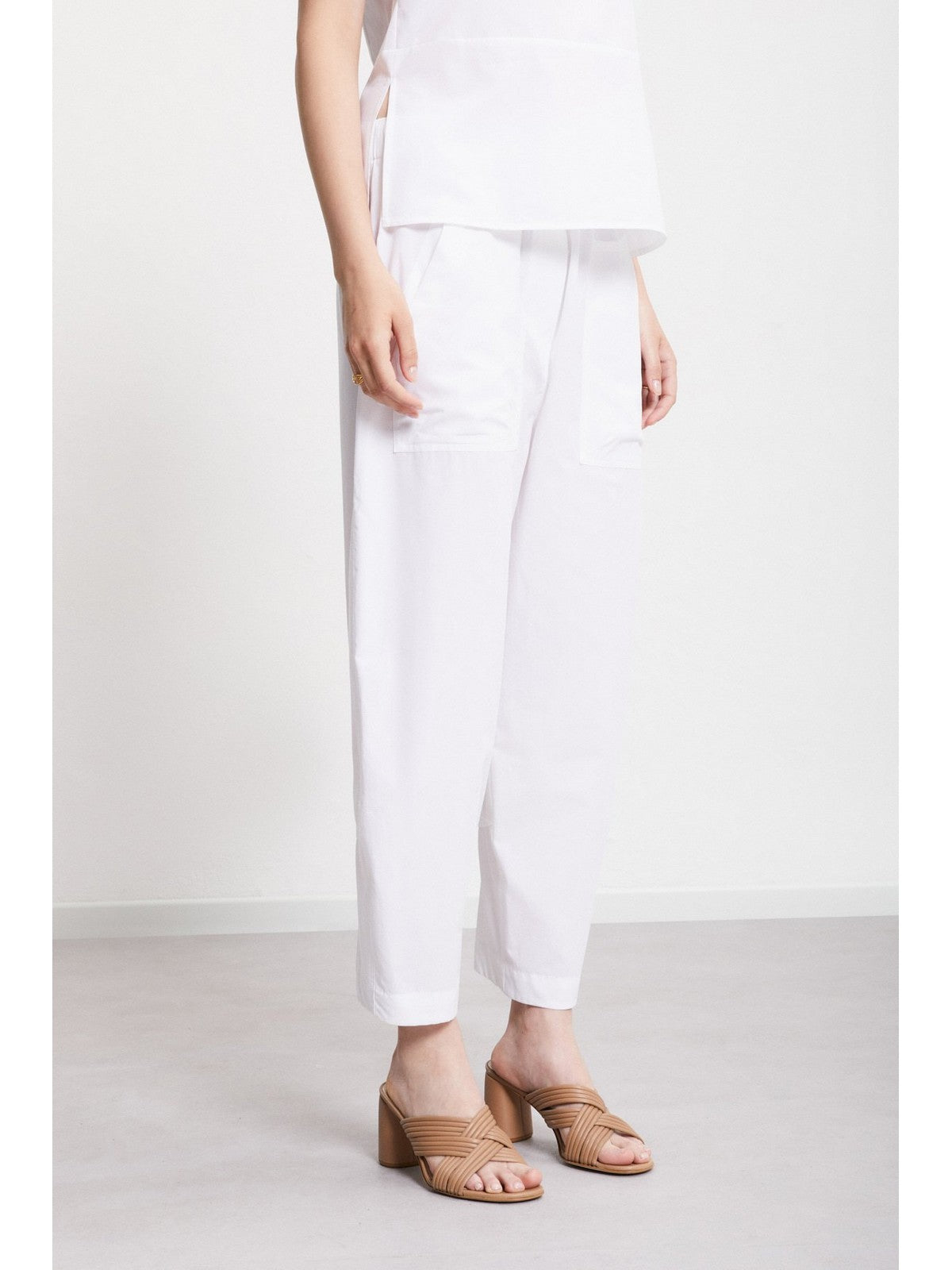 OTTOD'AME Pantalone Donna  DP9807 1948 Bianco gioboutiqueweb