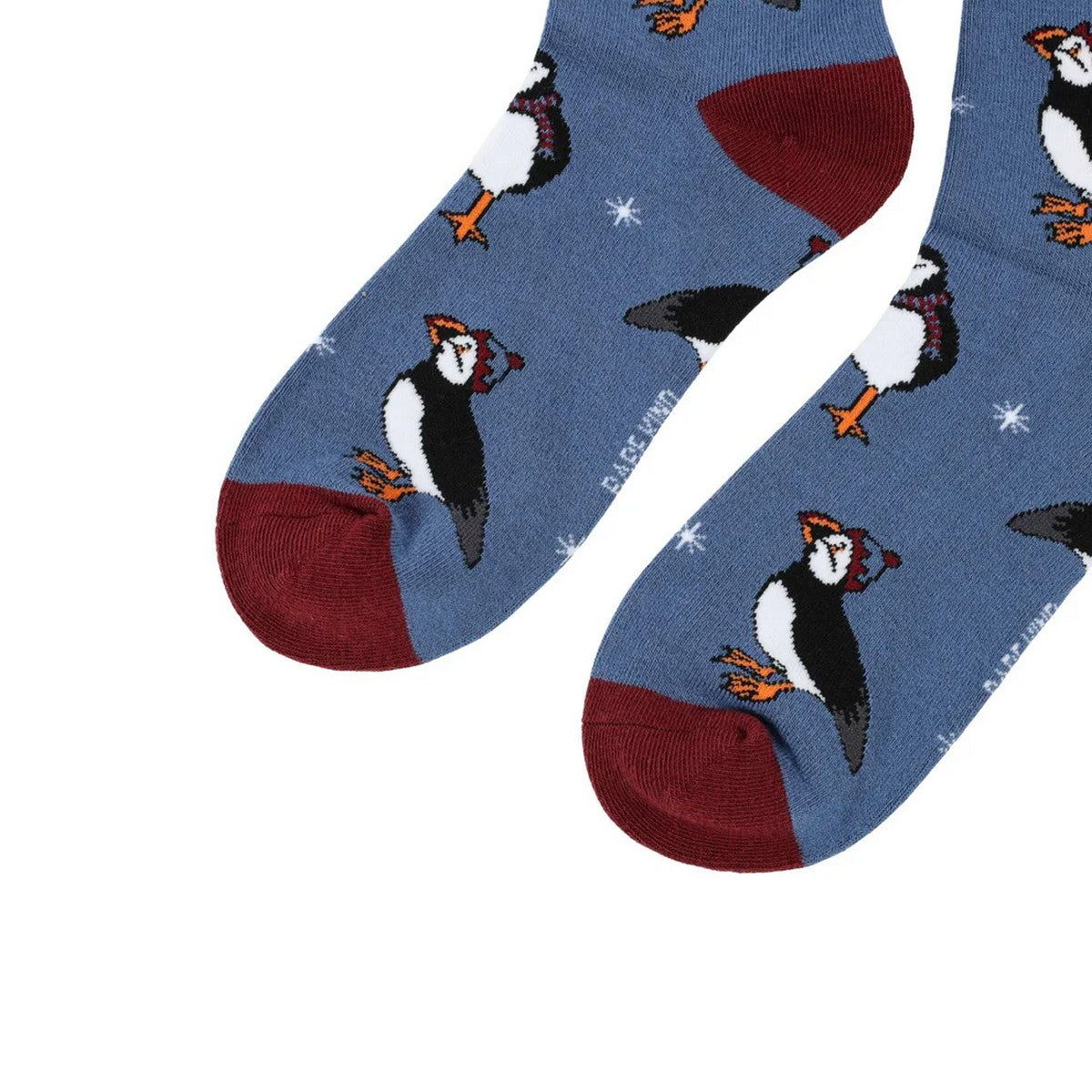 BARE KIND Calzini Unisex adulto  PUFFIN AVIO/BORDEAUX