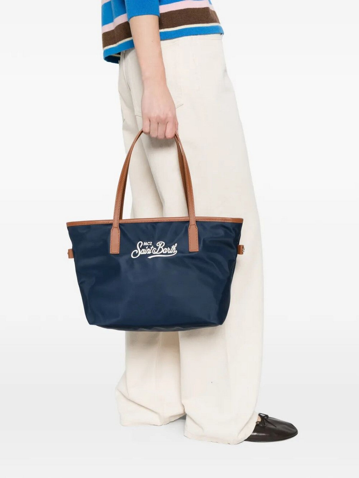 MC2 SAINT BARTH Borsa Donna  CITY BAG MID NYLON 01823L BLU