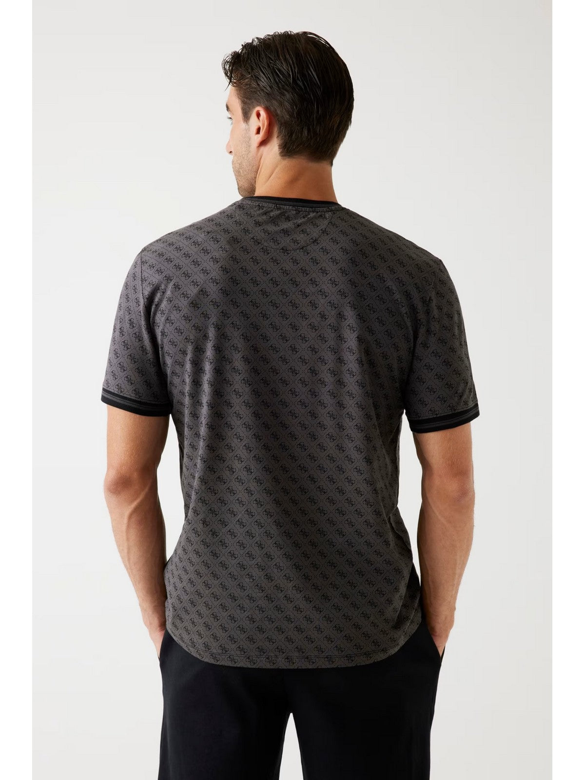 GUESS SPORT T-shirt Uomo MARSHALL T-SHIRT Z2YI05 J1314 P9NP 4G AOP BLACK