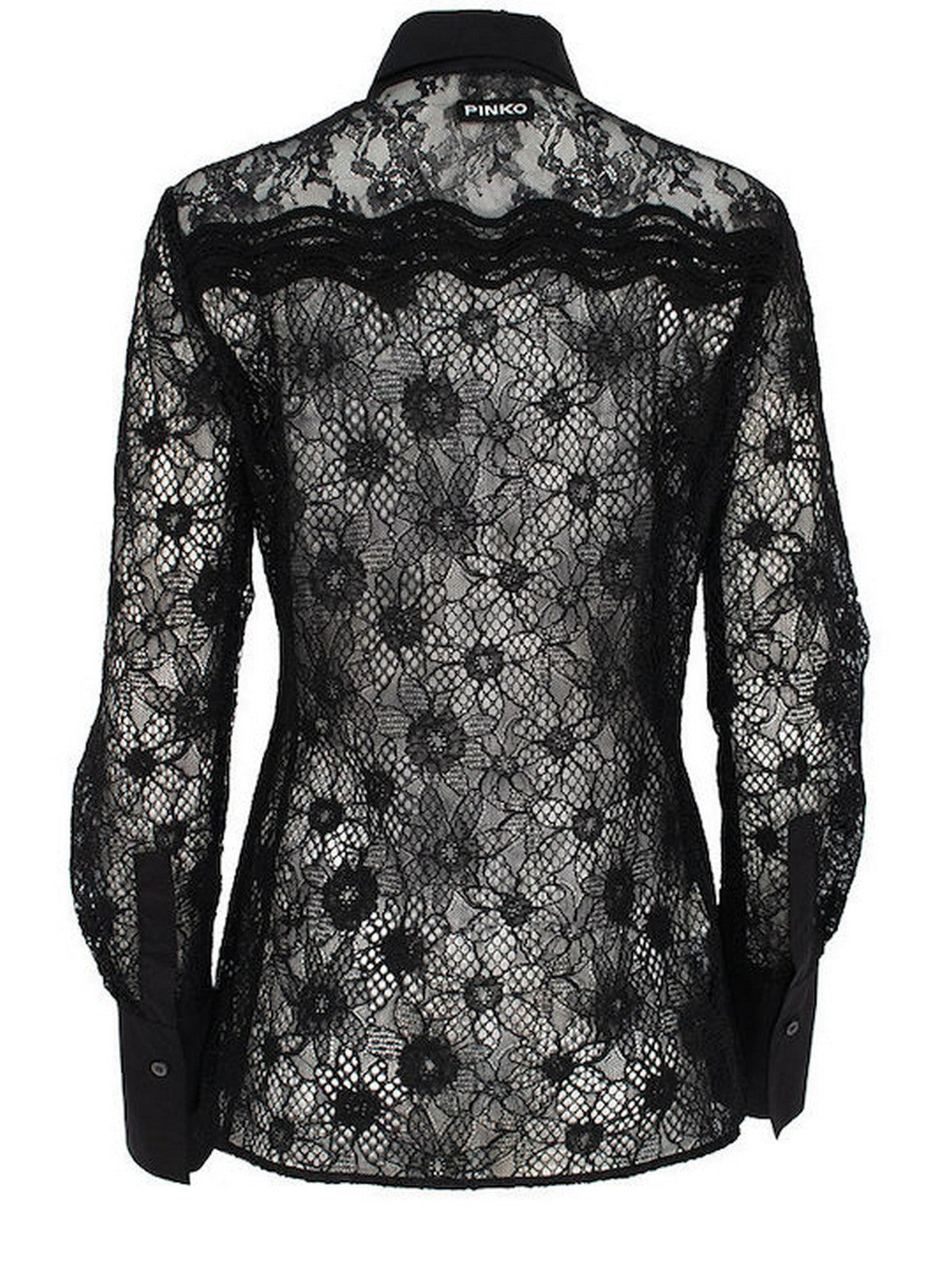 PINKO Camicia Donna COLINE CAMICIA PIZZO REBRODE 106600-A381 Z99 NERO LIMOUSINE gioboutiqueweb
