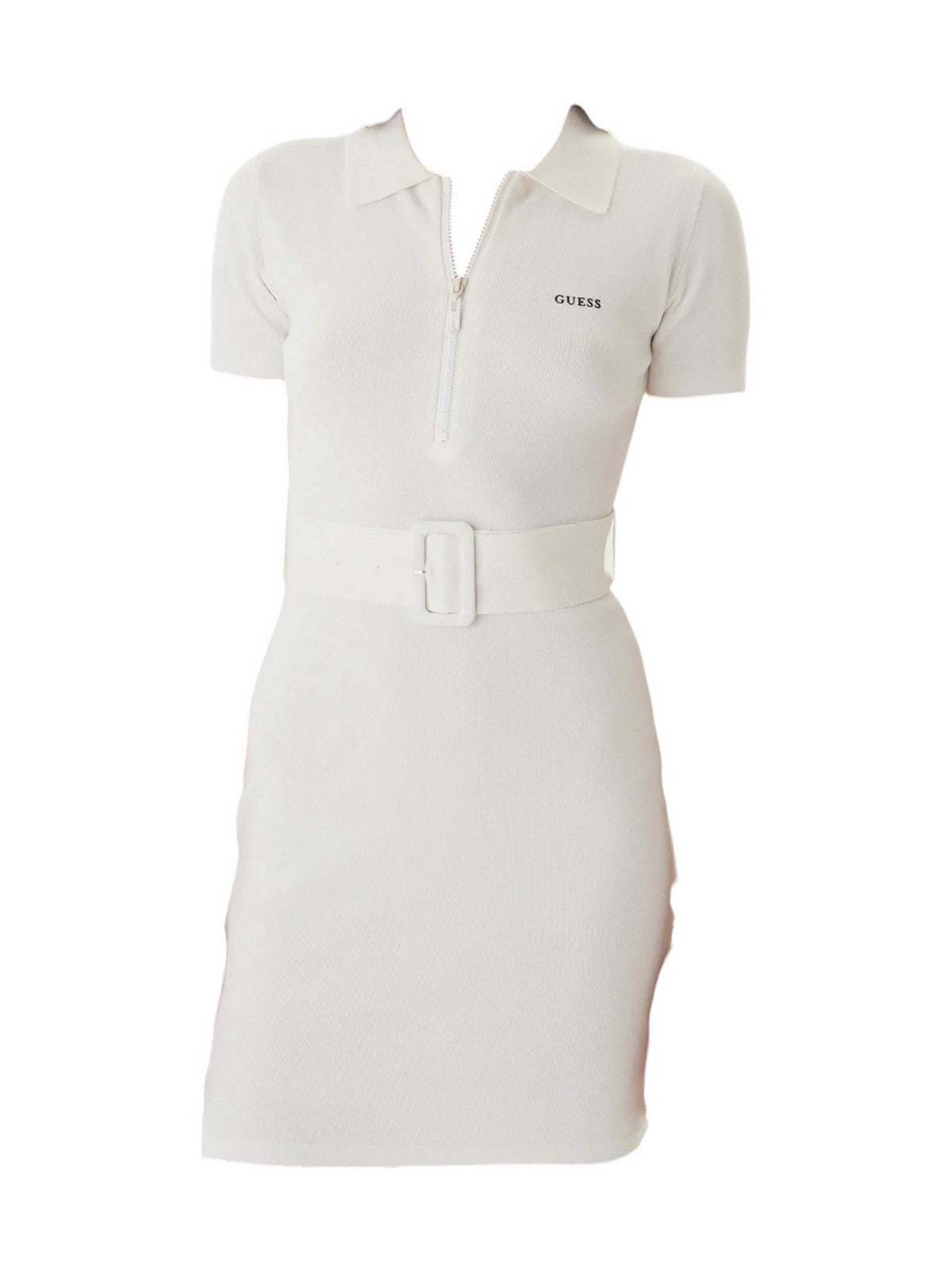 GUESS SPORT Abito Donna LAURENE DRESS SWTR V6RK08 Z4642 G018 SALT WHITE gioboutiqueweb