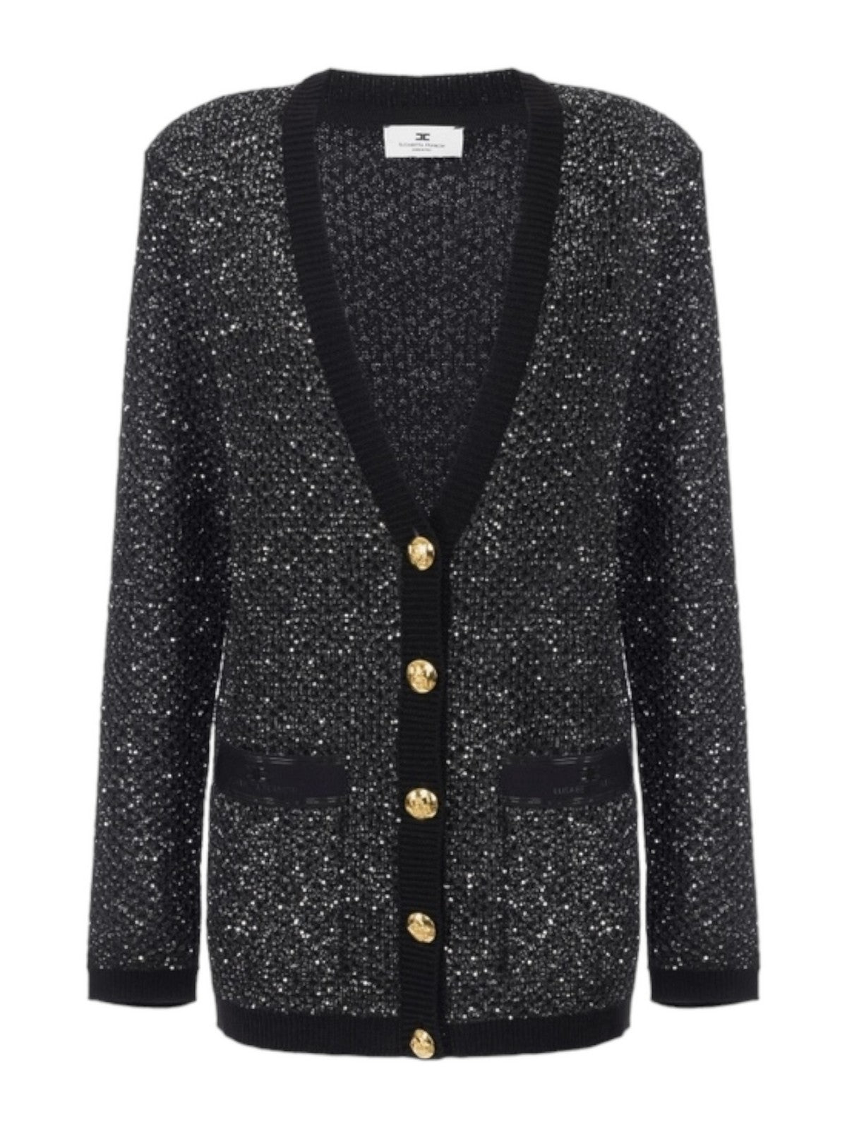 ELISABETTA FRANCHI Cardigan Kobiet MK27M47E2 x16 Black