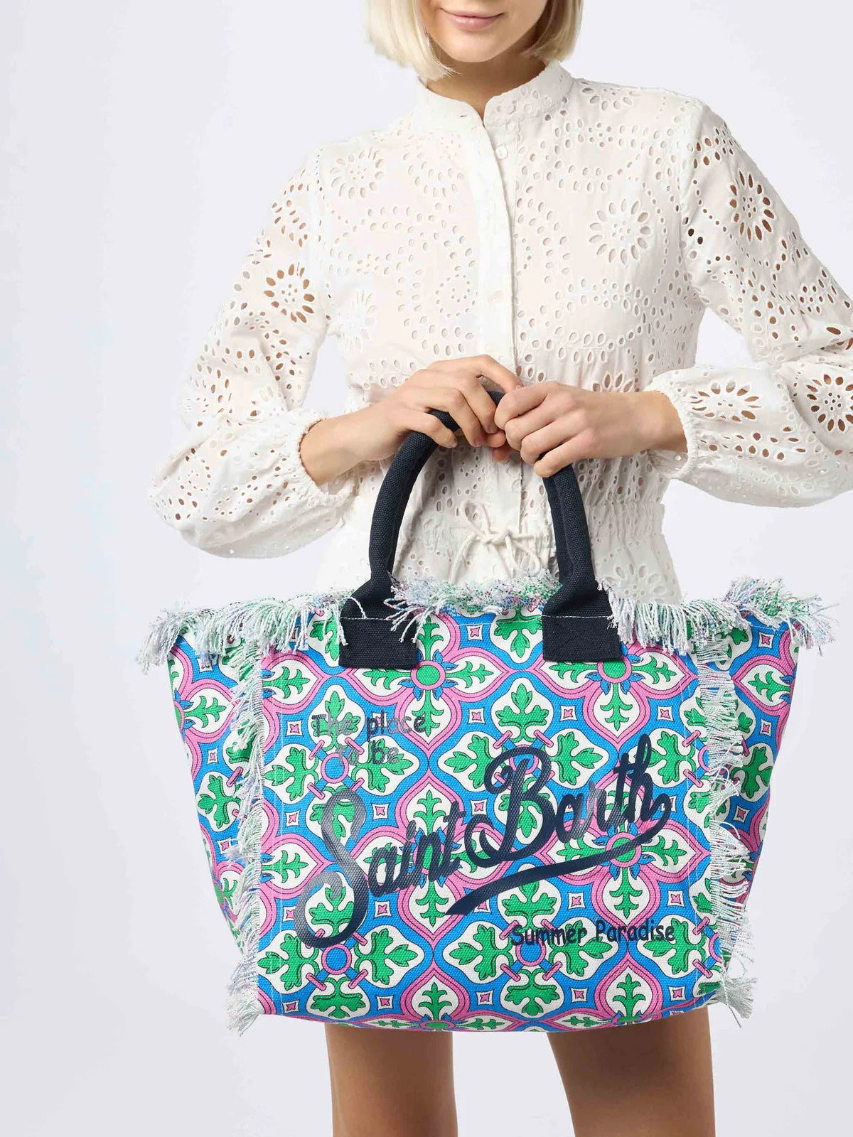 MC2 SAINT BARTH Borsa Donna  VANITY 03608F Blu gioboutiqueweb