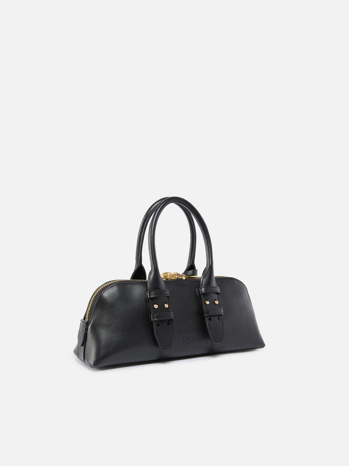 PINKO Borsa Donna BOWLING BAG HORIZONTAL 105334-A0QO Z99V NERO LIMUSINE-MATT GOLD gioboutiqueweb