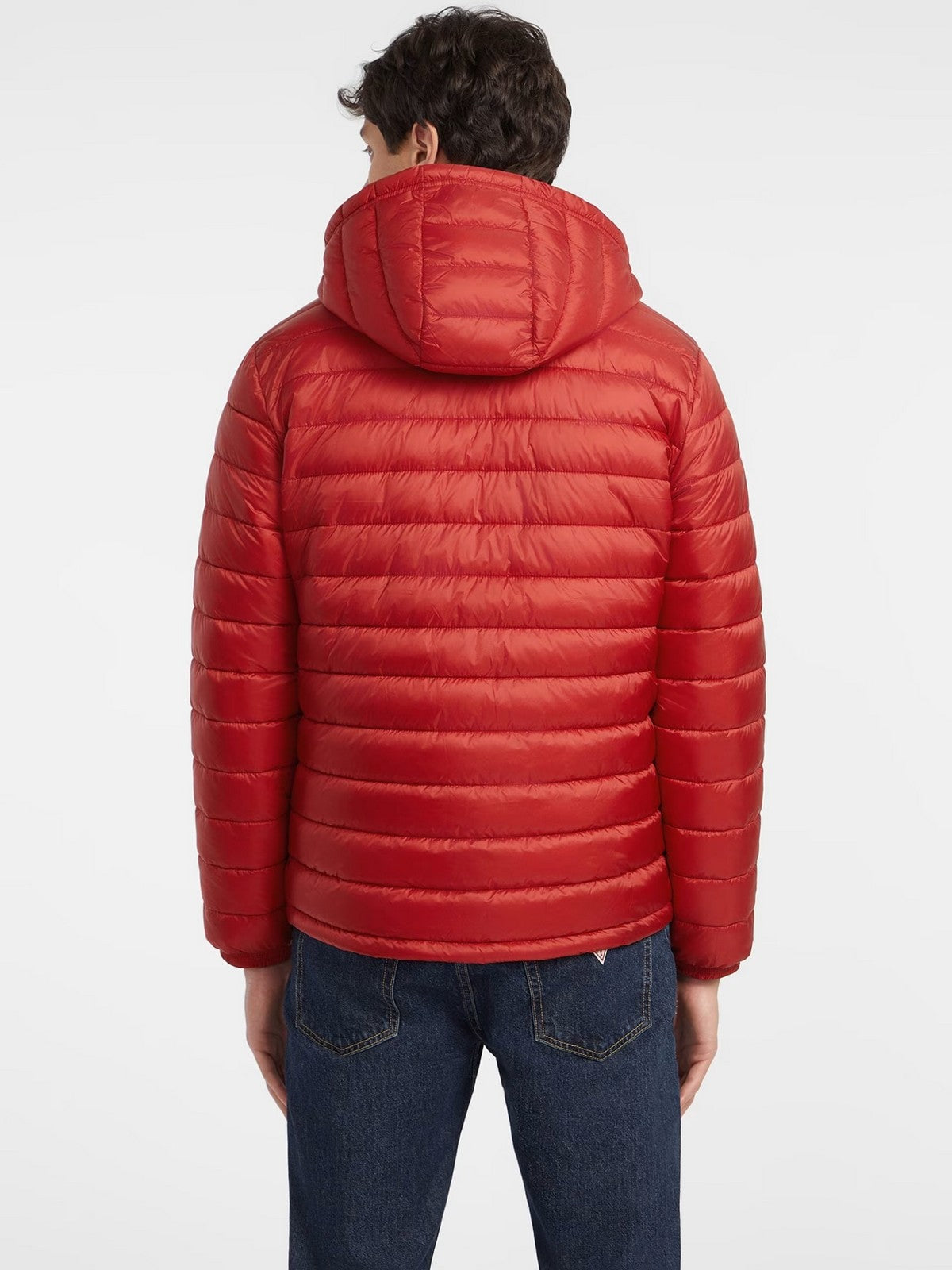 GUESS Piumino Uomo GJ HOODED PUFFER M4YL99 WG922 G585 Rosso gioboutiqueweb