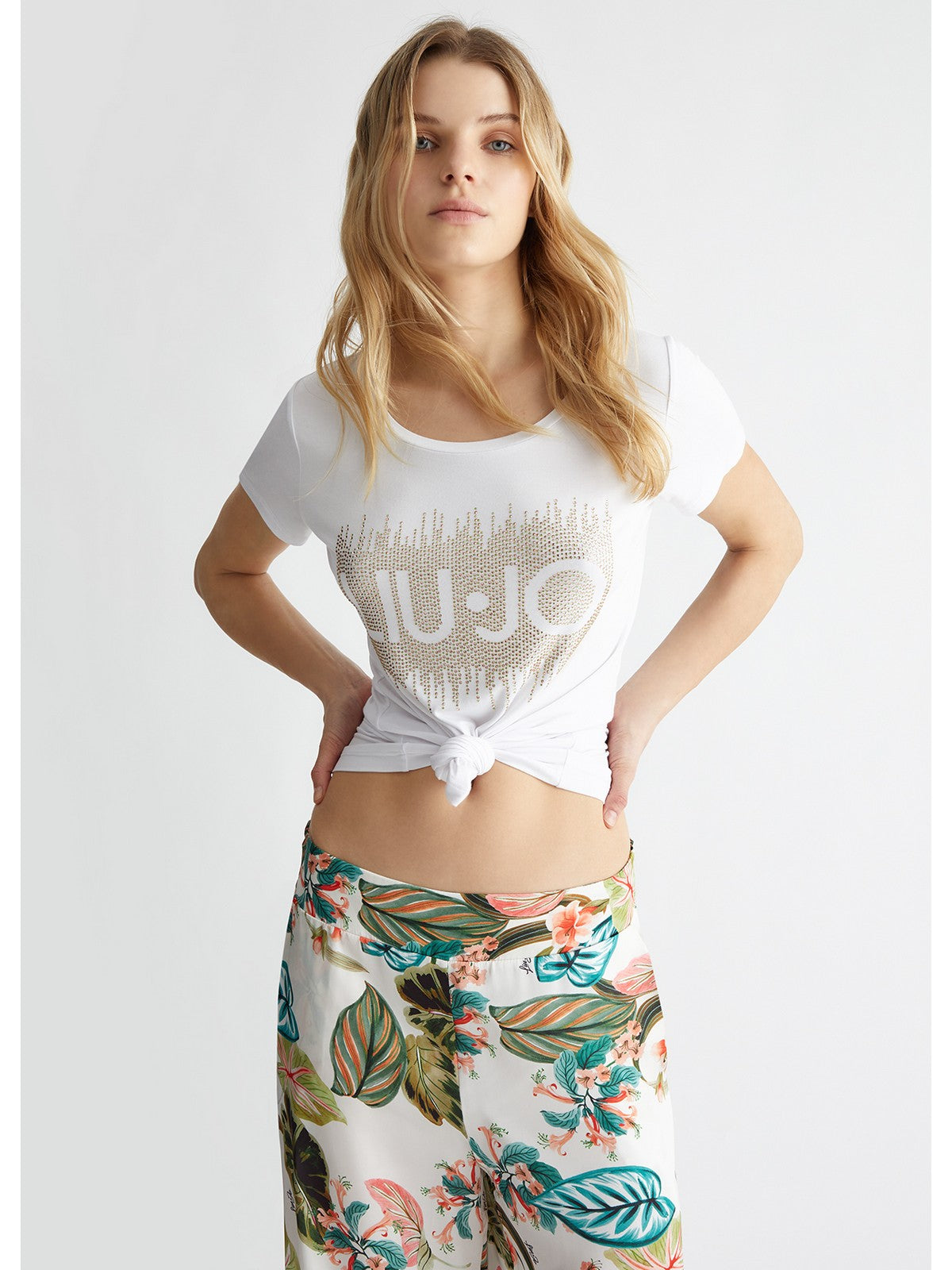 LIU JO BEACHWEAR T-Shirt e Polo Donna  VA4154JS360 N9240 Bianco gioboutiqueweb