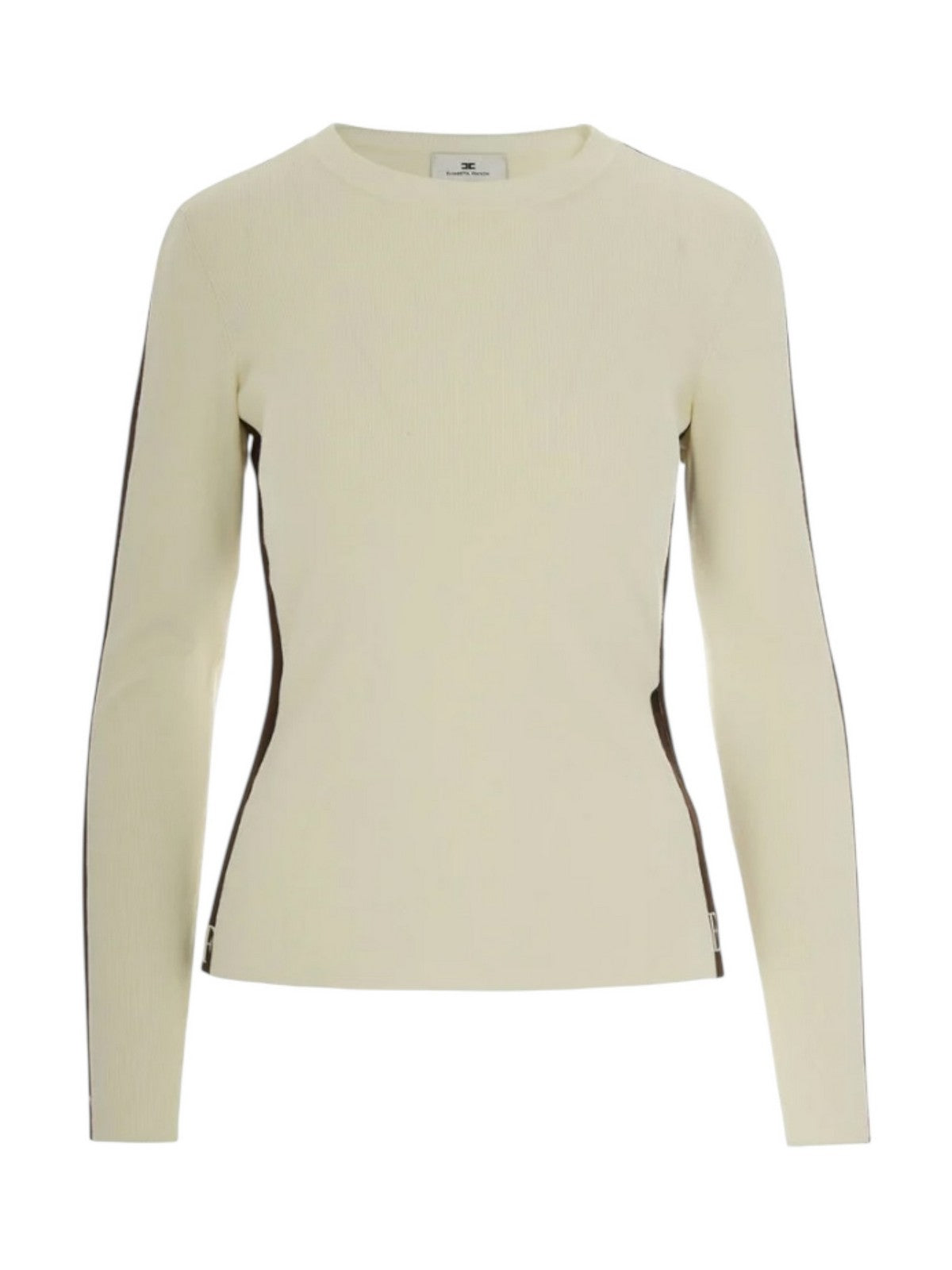 ELISABETTA FRANCHI Maglia Donna  MK03S56E2 EG2 MILK/COFFEE gioboutiqueweb