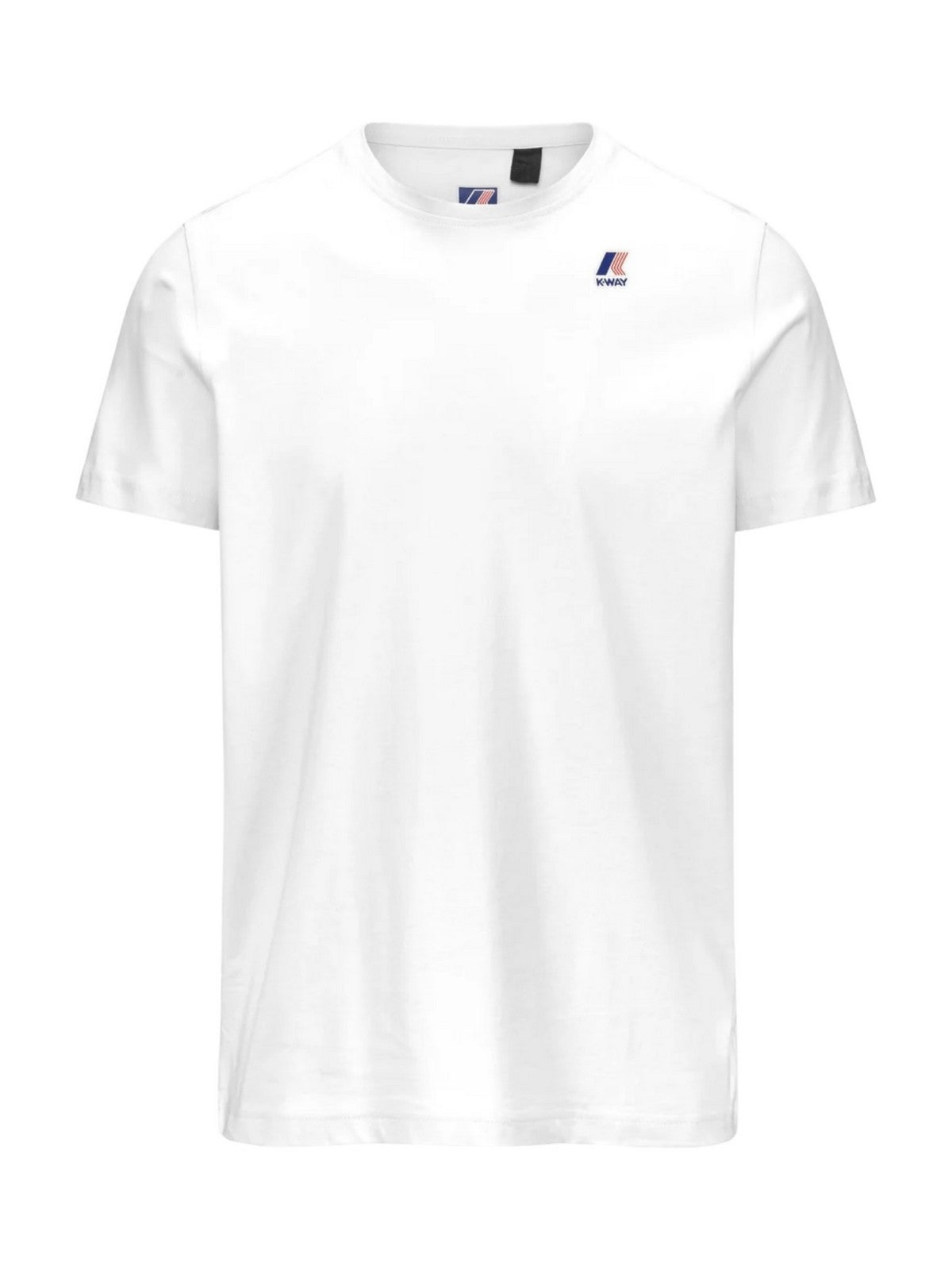 K-WAY T-shirt Uomo Le vrai edouard K007JE0 001 Bianco gioboutiqueweb