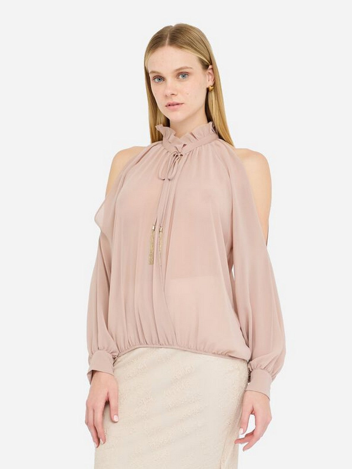 LIU JO BLACK Blusa Donna  CF5396TS869 X0702 Light cipria