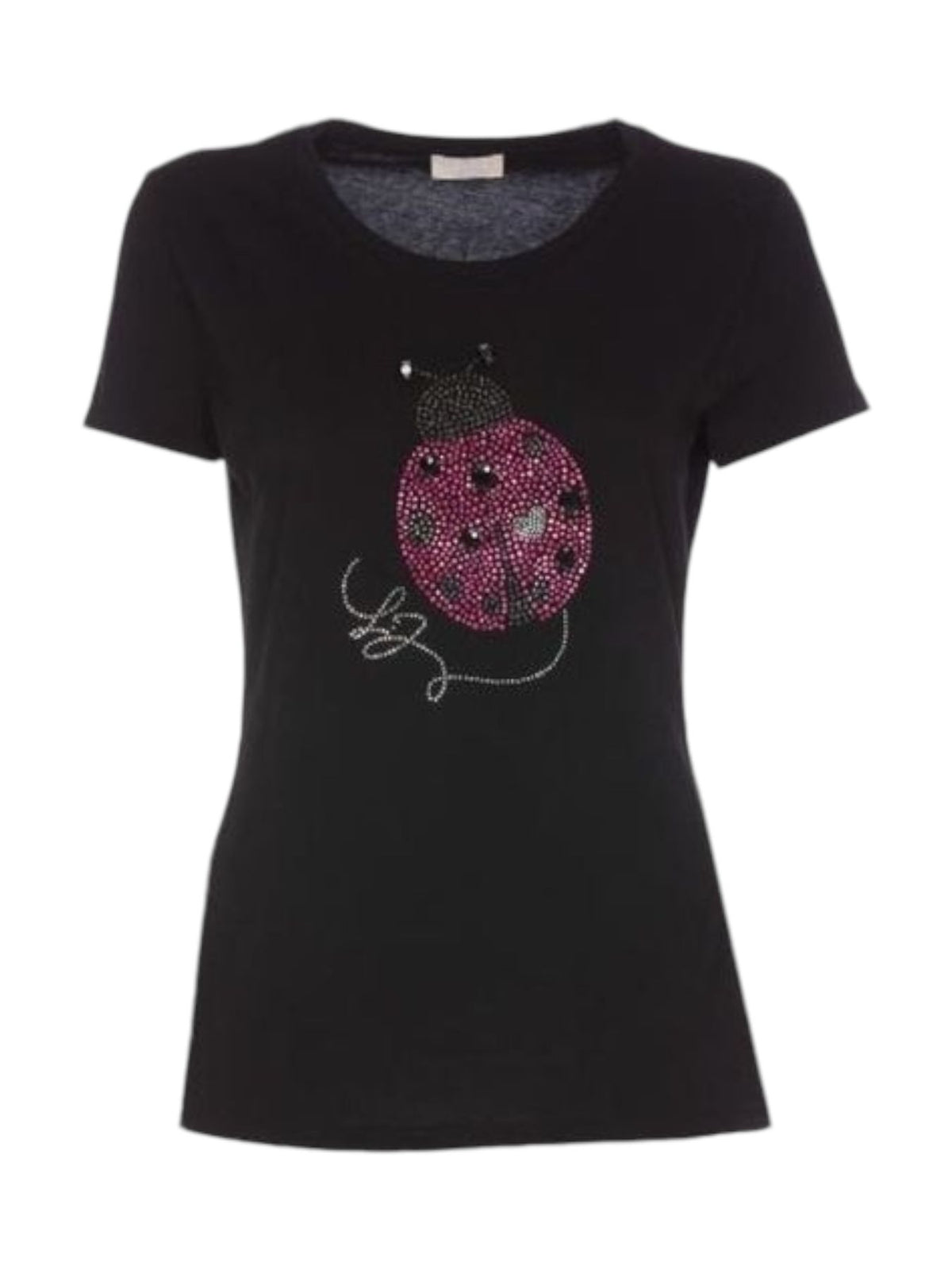 LIU JO WHITE T-Shirt e Polo Donna  WF4102J5904 N9882 Nero gioboutiqueweb