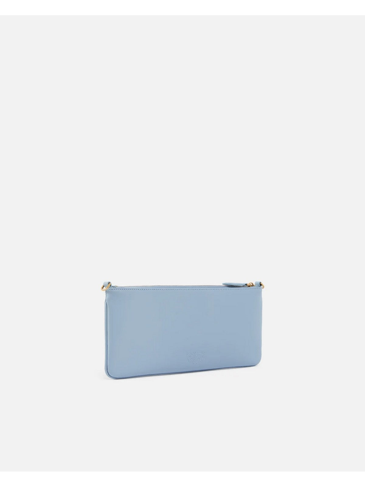 PINKO Borsa Donna Horizontal Flat Vitello Seta 102747-A0F1 E57Q LIGHT BLUE-ANTIQUE GOLD gioboutiqueweb