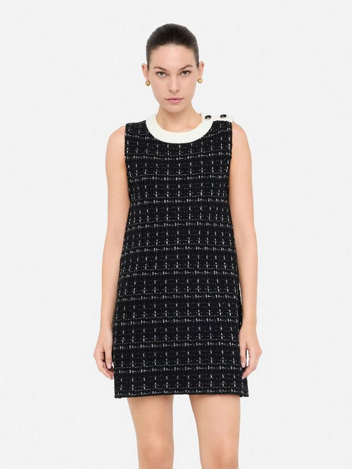LIU JO WHITE Abito Donna  MF5057MA25R P9017 Black metal fantasy