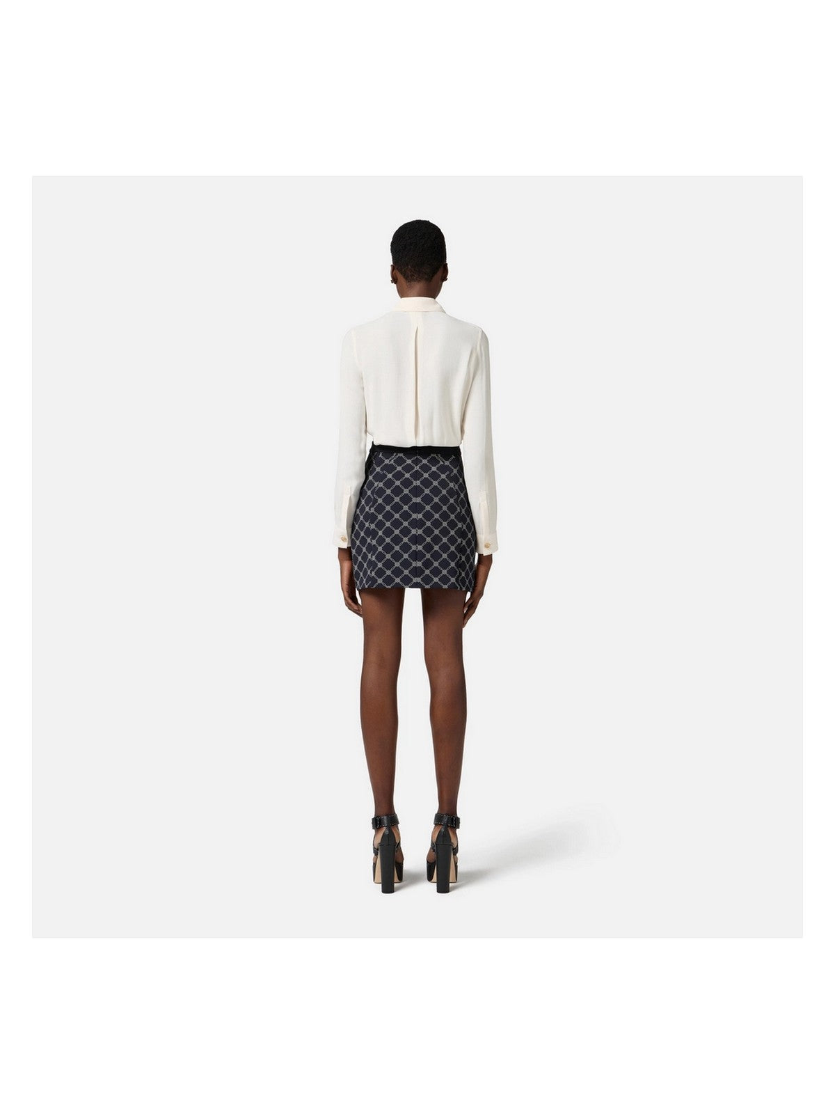 ELISABETTA FRANCHI Gonna Donna  GOS0351E2-685 Nero gioboutiqueweb