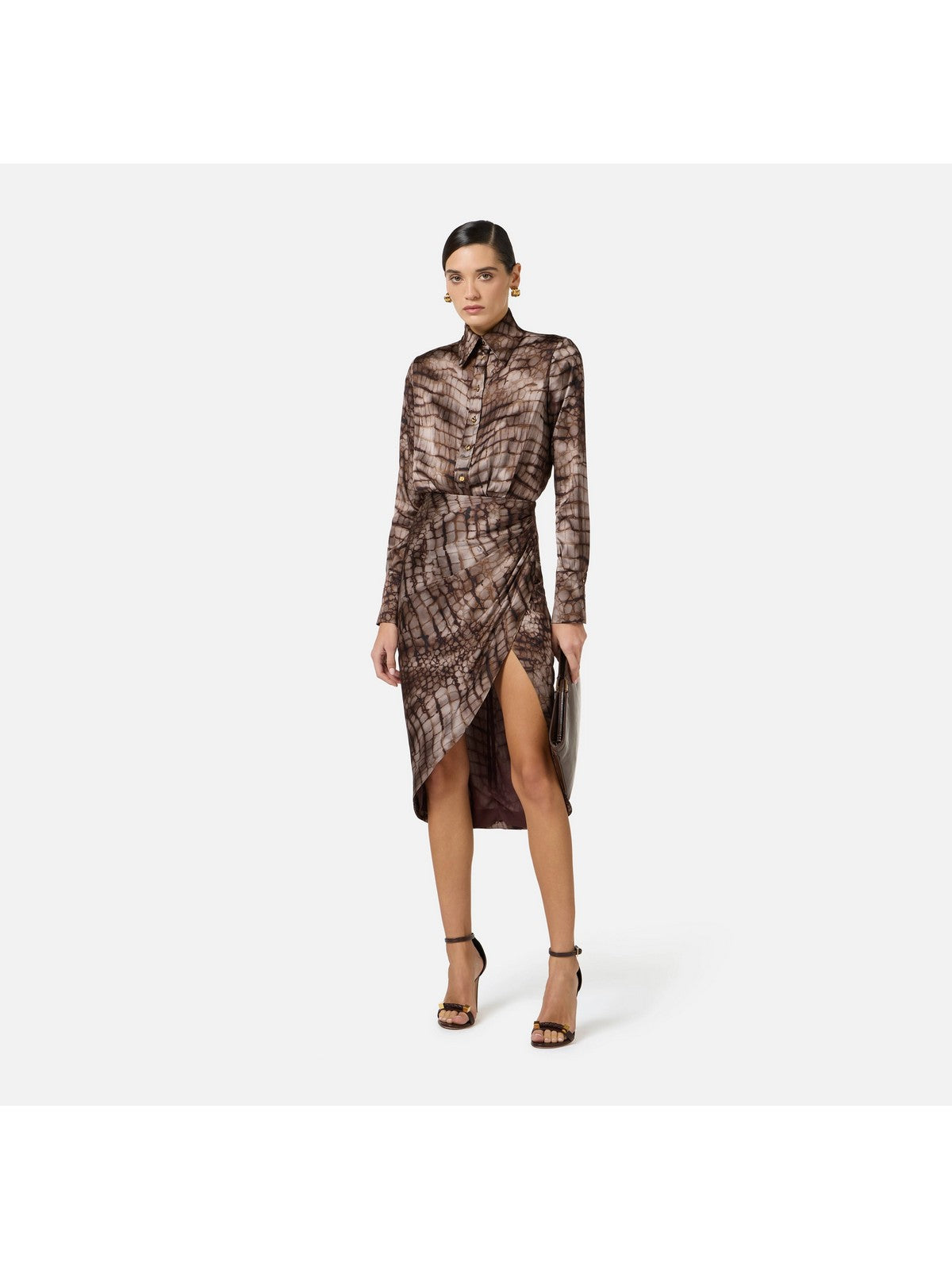 ELISABETTA FRANCHI Abito Donna  AB89261E2 644 CACAO