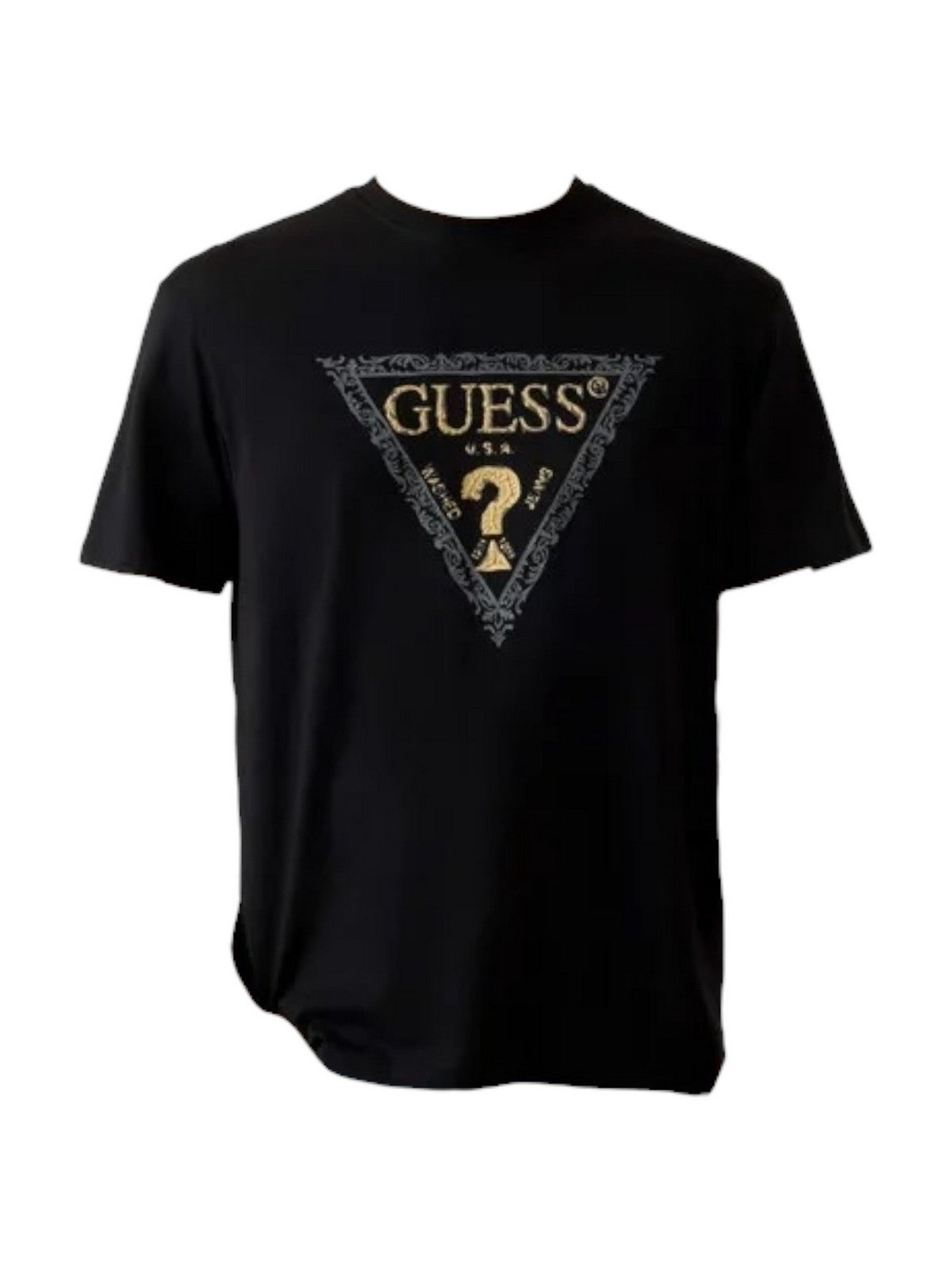 GUESS T-shirt Uomo SS CN GOLDEN TRIANGLE TEE M6RI15 I3Z14 G7V2 SMART BLUE