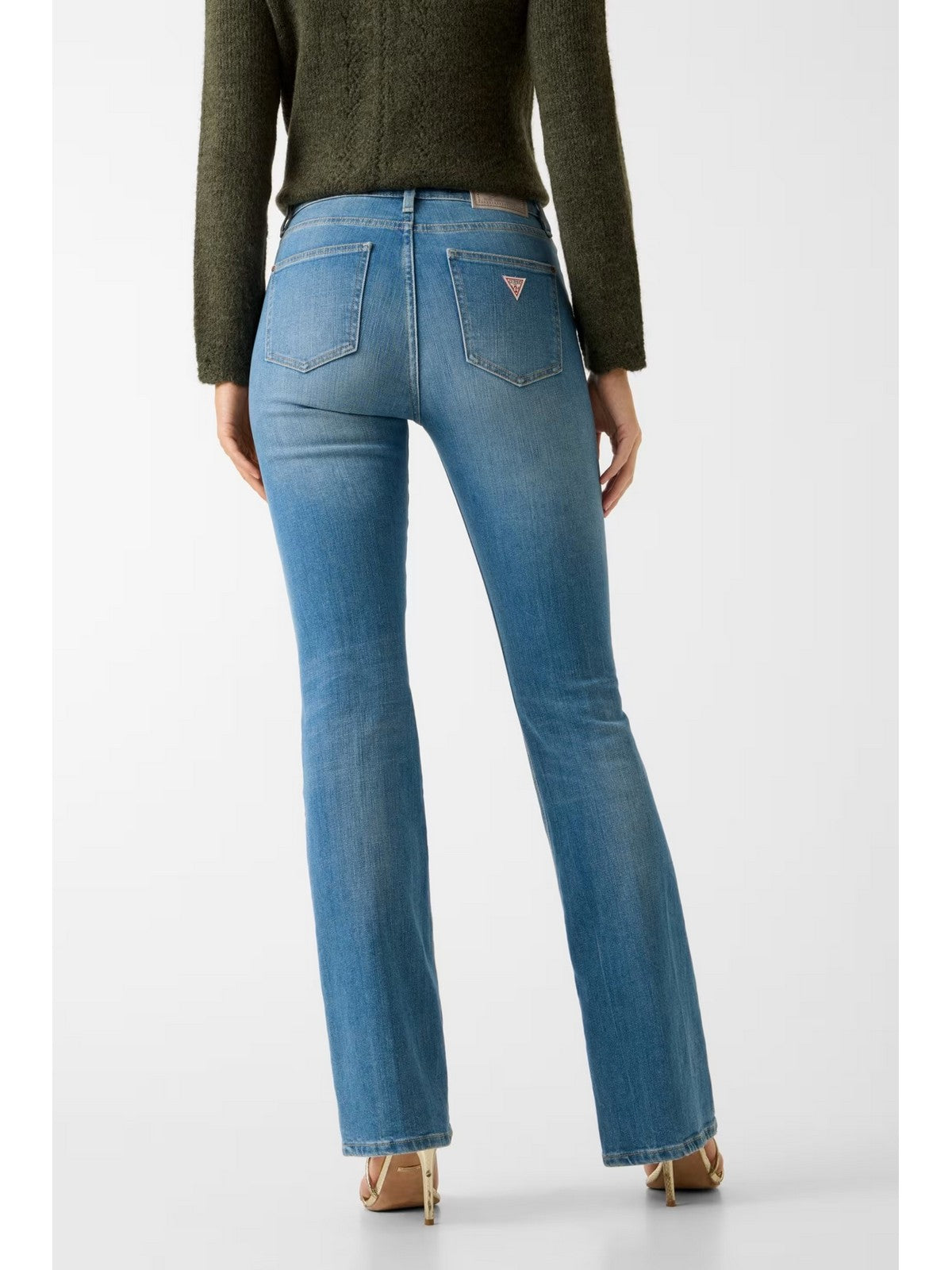 GUESS Jeans Donna SEXY FLARE W6RA0L D6882 SFWH SUNFLOWER BLISS WASH gioboutiqueweb
