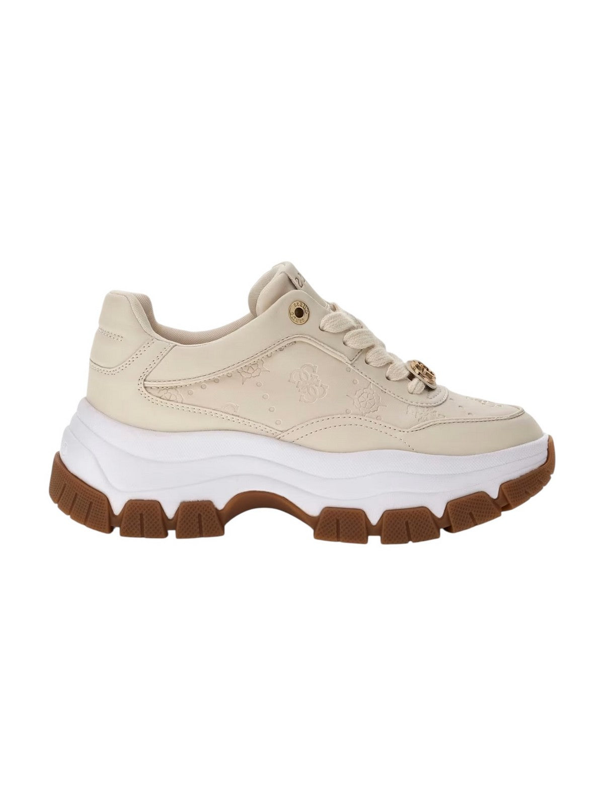 GUESS Sneaker Donna BERRETT2 FLFBRT PEL12 CREAM CREAM gioboutiqueweb