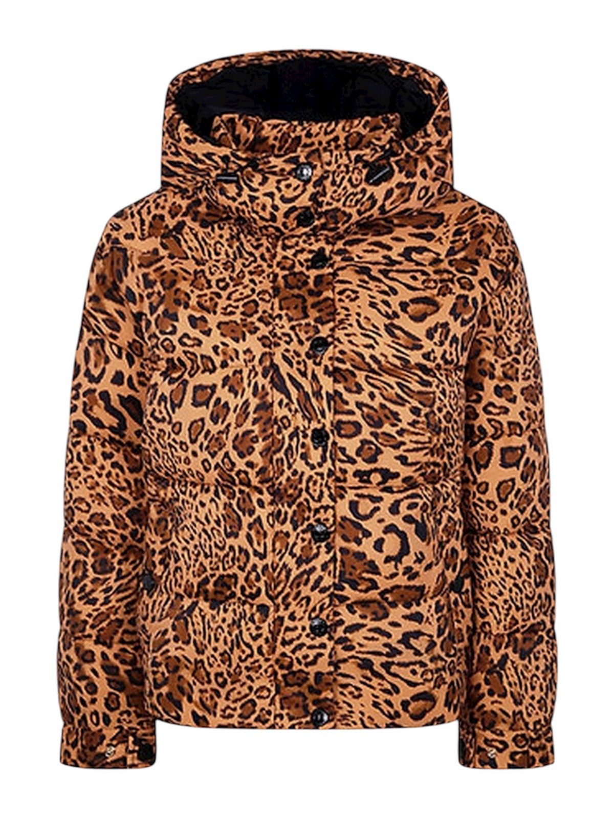 TWINSET Piumino Donna QUILTED WILD PRINTED 252TP2450 12737 ST.ANIMALIER COFFEE/LAND gioboutiqueweb