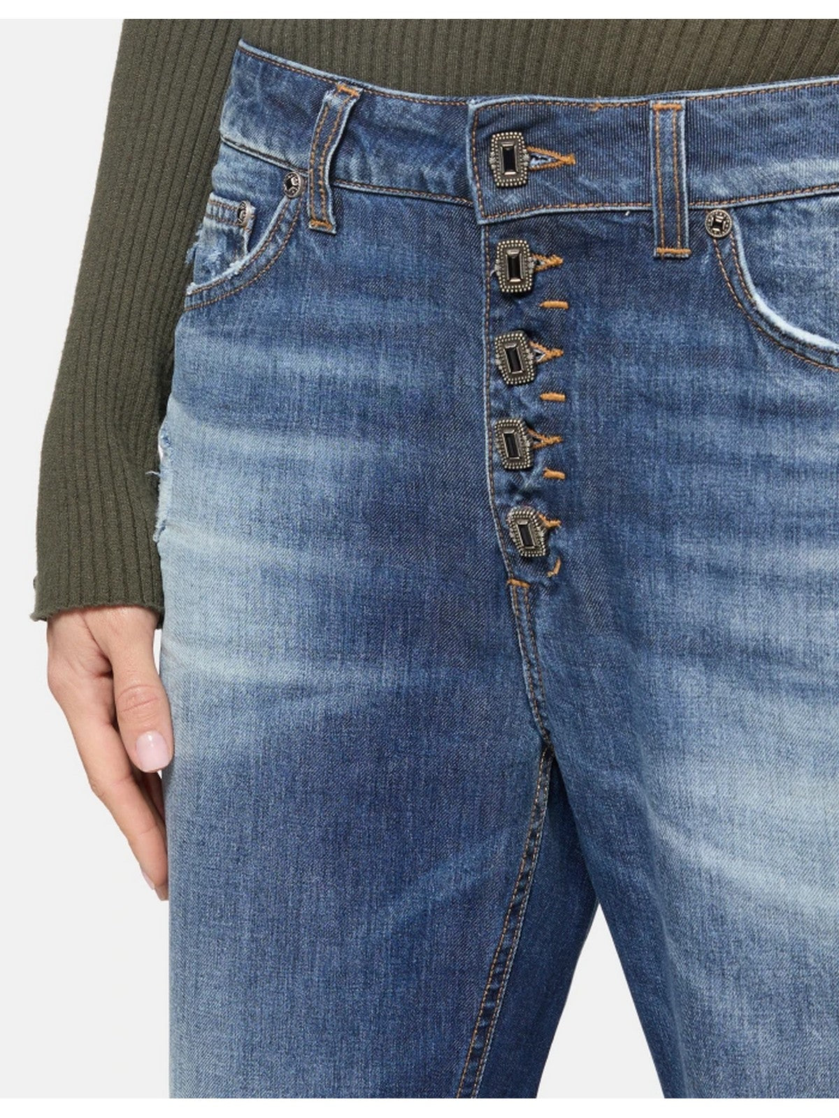 DONDUP Jeans Donna PANTALONE KOONS GIOIELLO DP268B DF0266D IC5 800 Blu gioboutiqueweb