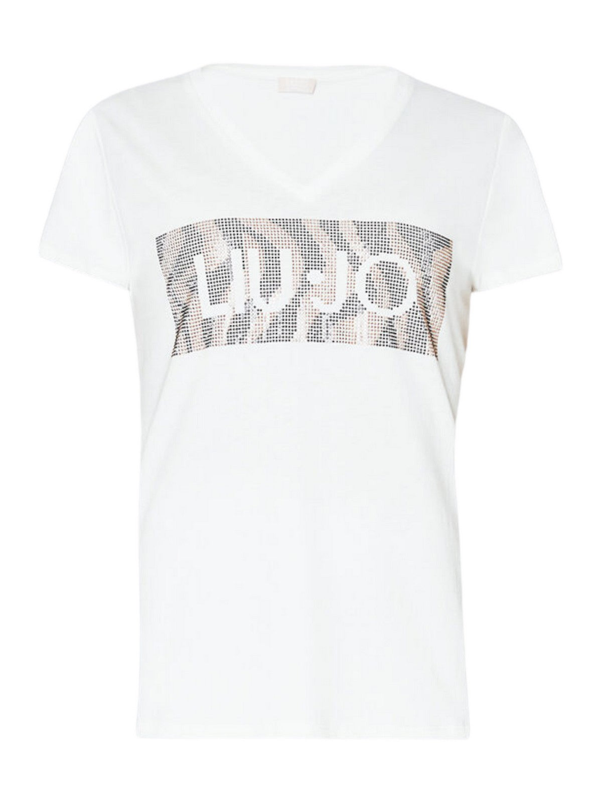 Liu Jo White T-shirt and pole Woman W4019JS923 Q9994 White