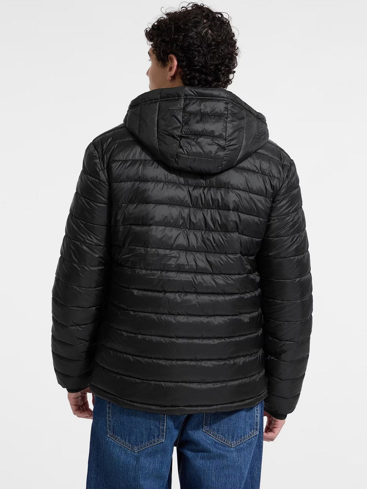 GUESS Piumino Uomo GJ HOODED PUFFER M5RL99 WHAB2 JBLK Jet Black A996