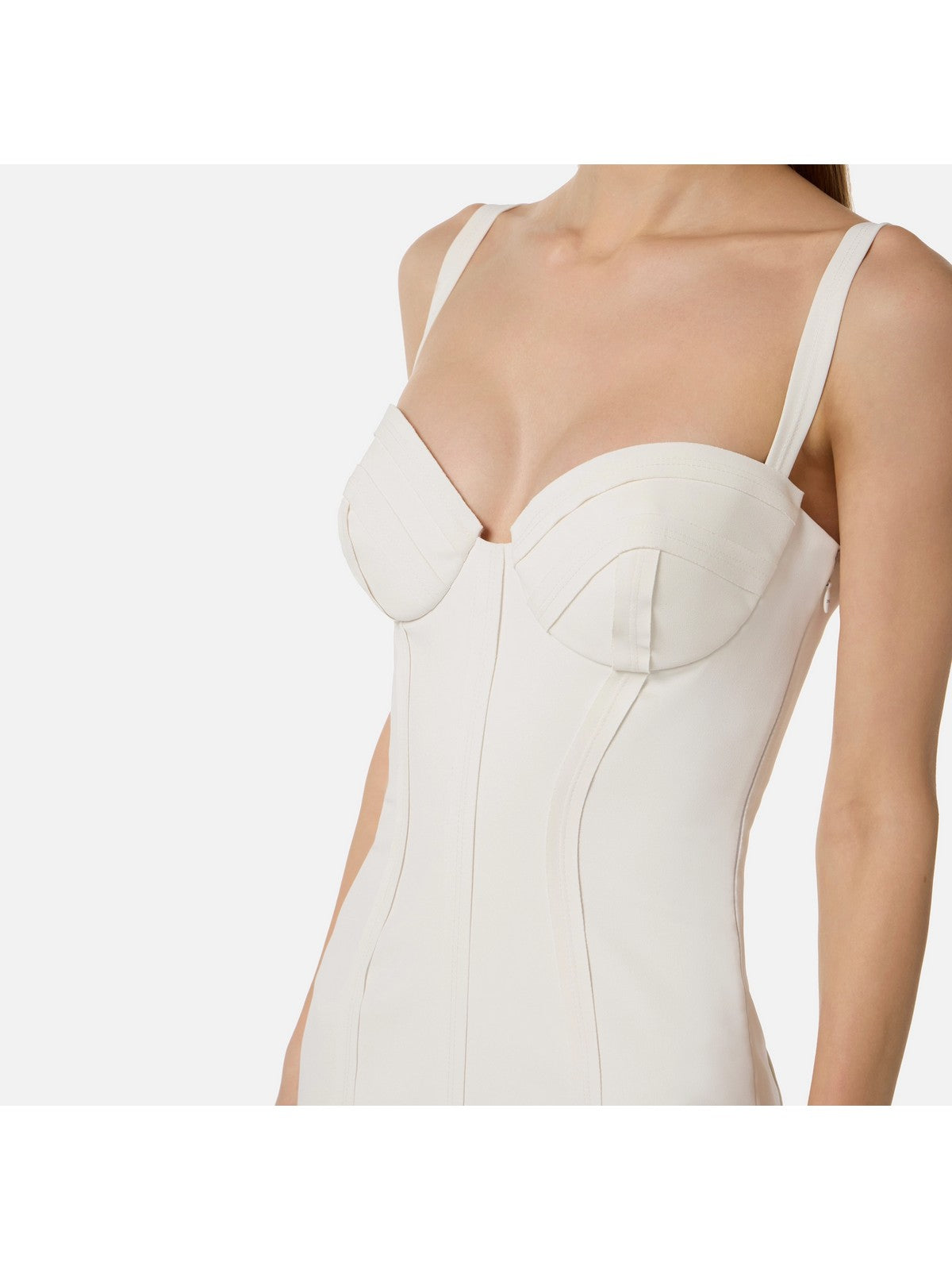 ELISABETTA FRANCHI Abito Donna  AB91861E2 360 Avorio gioboutiqueweb