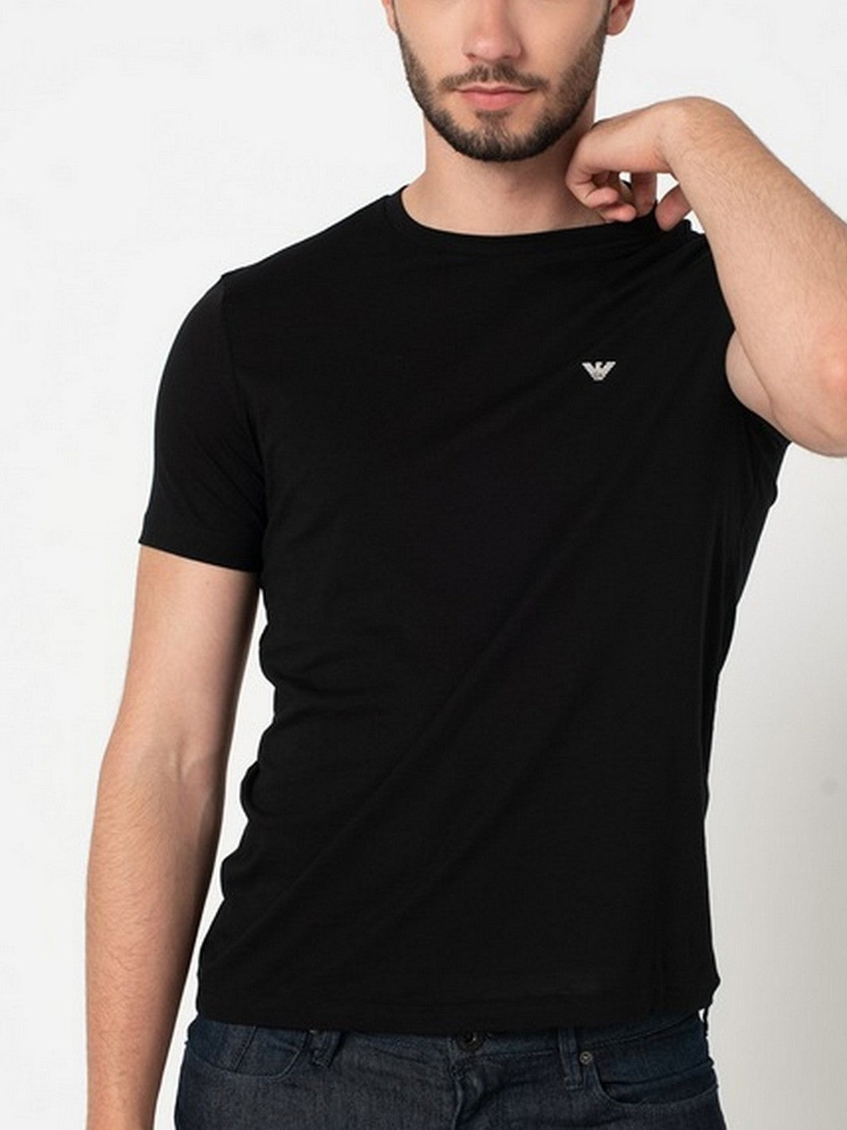 EMPORIO ARMANI T-Shirt e Polo Uomo  8N1D61 1JNQZ 0999 Nero
