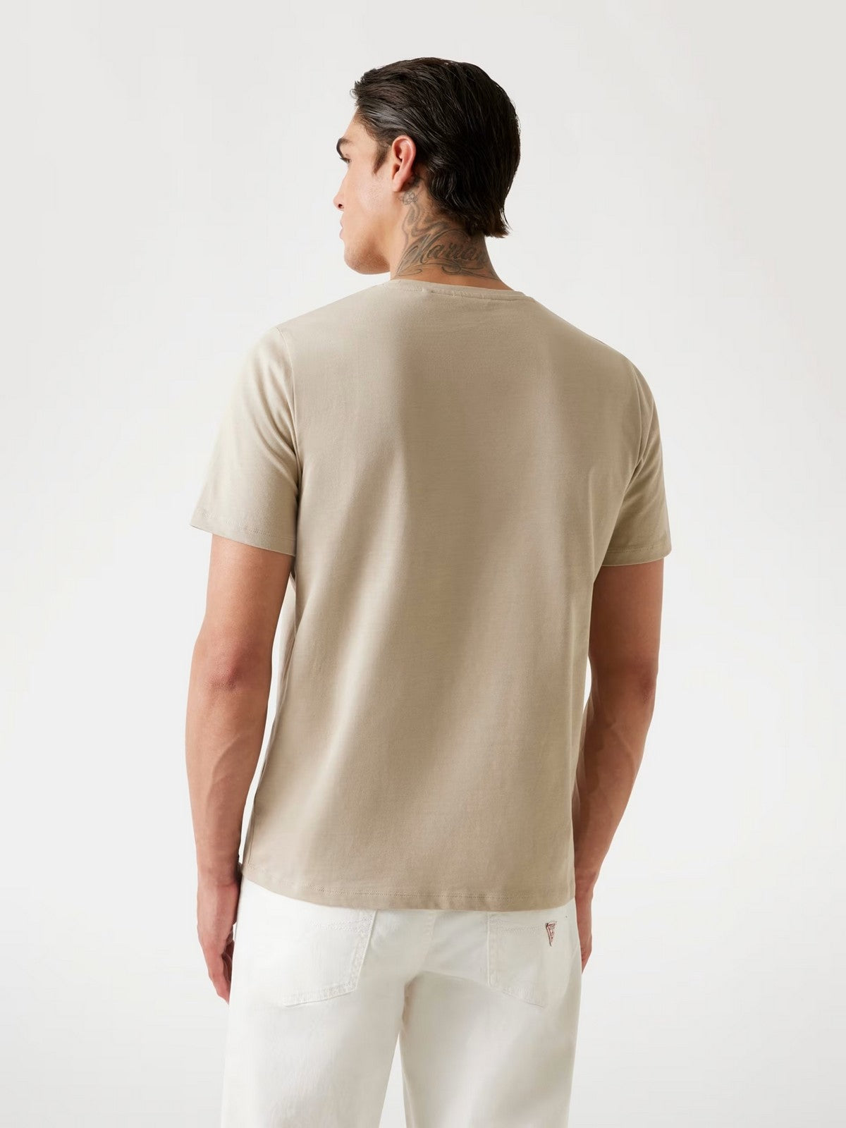 GUESS T-shirt Uomo SS CN PATCH TEE M4YI0A KCCM1 G1CA PASADENA STONE gioboutiqueweb