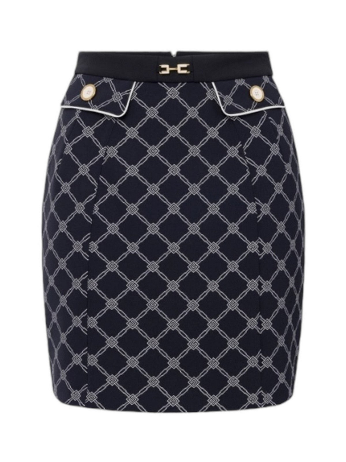 ELISABETTA FRANCHI Gonna Donna  GOS0351E2-685 Nero gioboutiqueweb