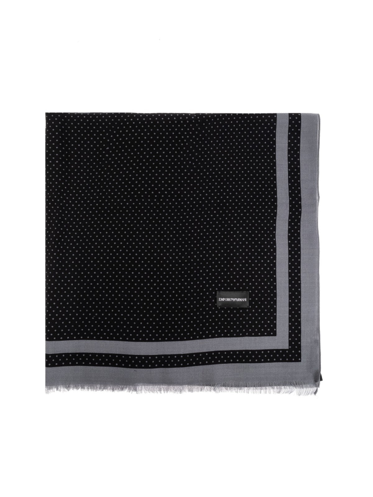 EMPORIO ARMANI Stola Uomo  EM003845 AF20009 FC255 BLACK+FANCY POIS GREY